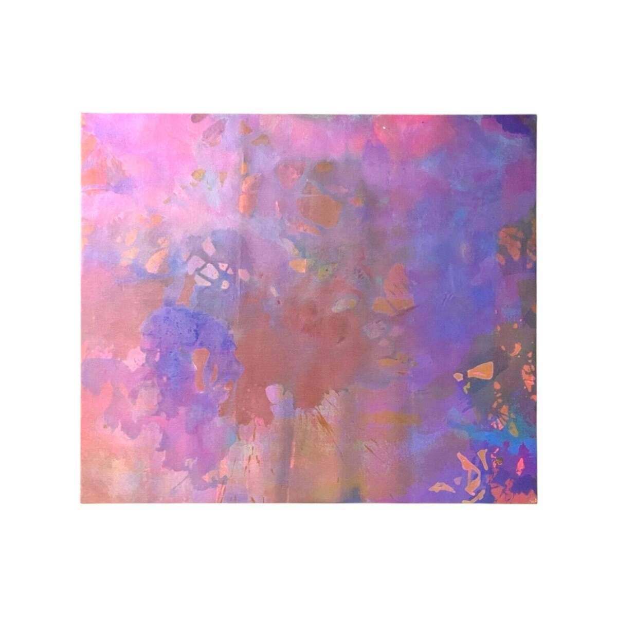 Abstract Soak Stain Colorfield Oil Painting Manner Helen Frankenthaler