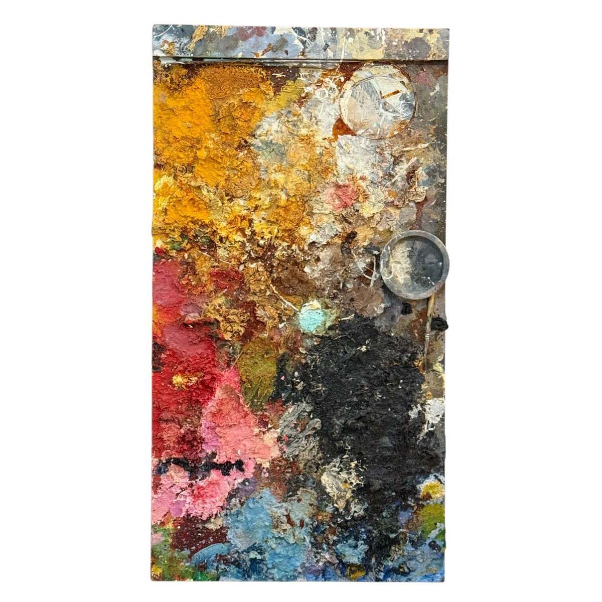 Vintage Large Artist's Palette Layered Oil Paints