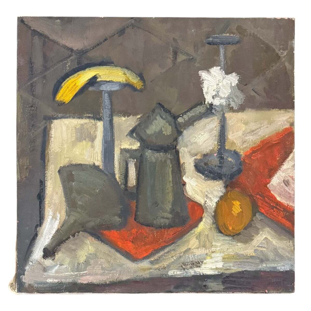 American Modernist Oil Painting Still LIfe