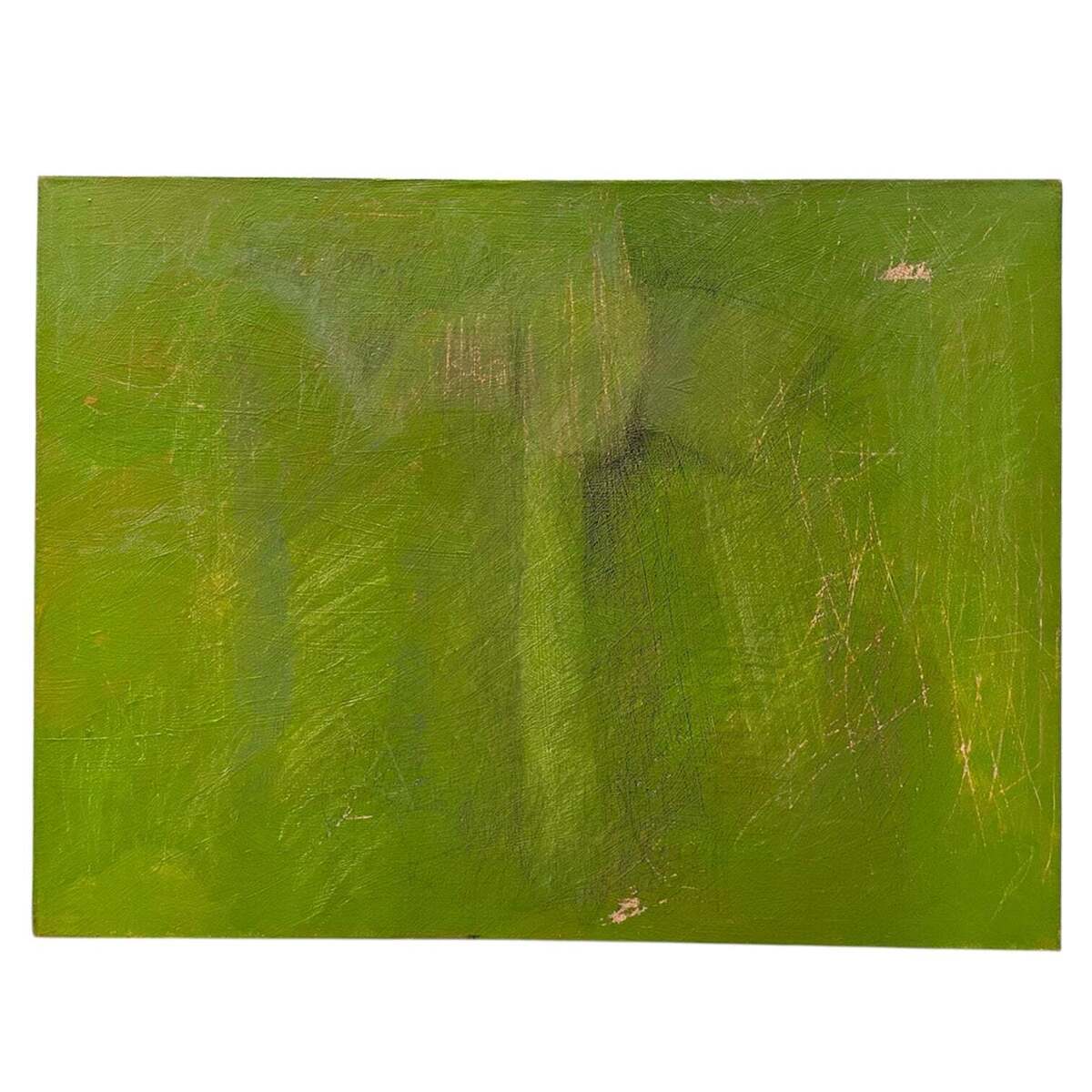 Colorfield Abstract in Bold Bright Green