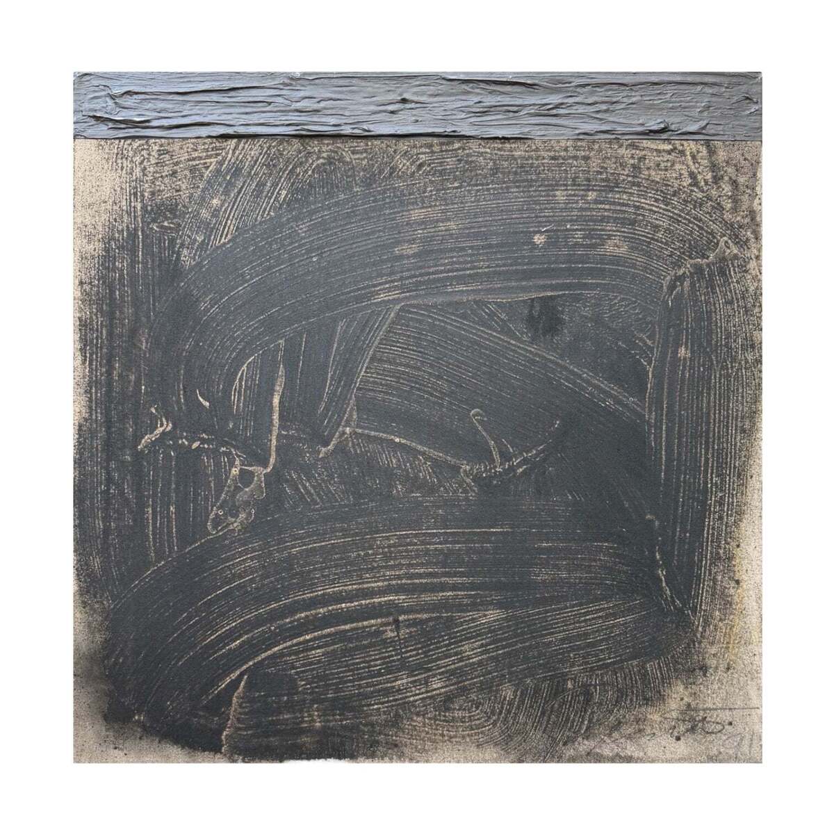 1992 Colorfield Mixed Media Painting by Vernon Pratt Untitled #3