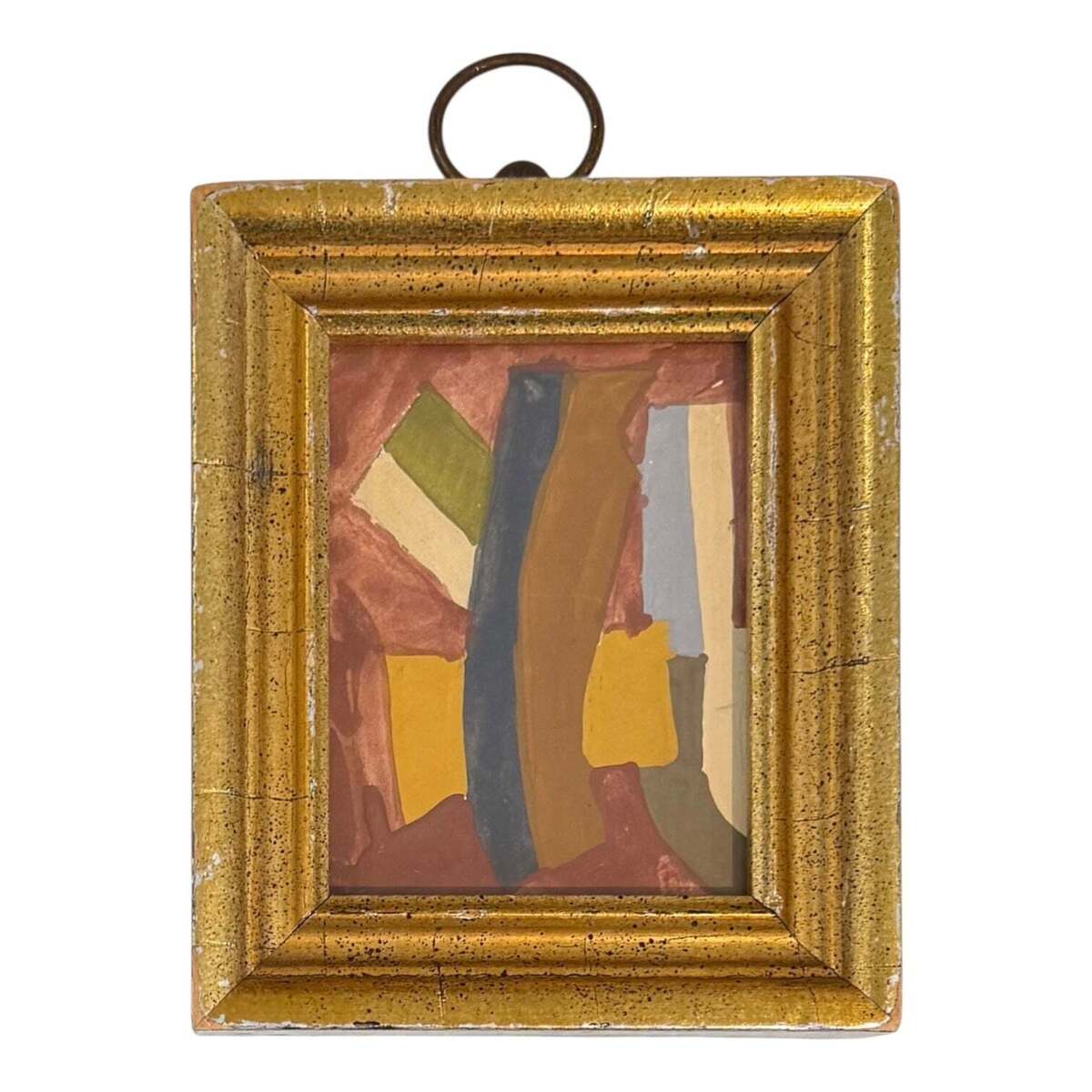 Abstract Minimalist Painting in 19th Century Gilt Frame