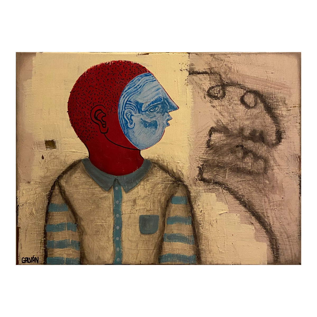 "RedFace Blue Mask"