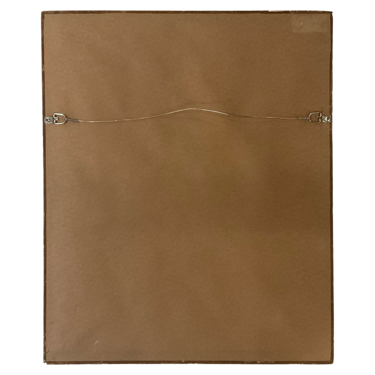 Abstract Constructivist Mixed Media in Neutrals with Antique Frame