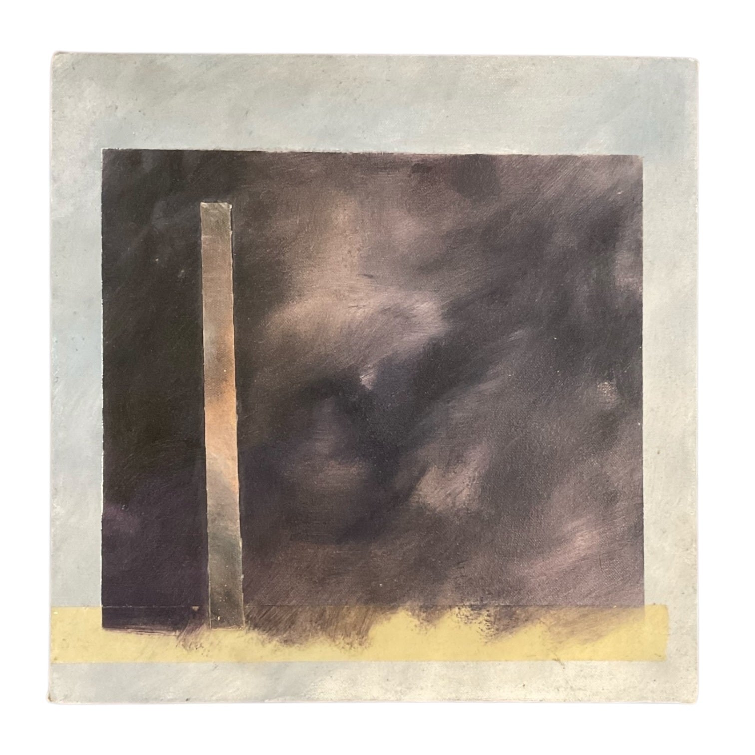 "In the Light of the Night Sky" Vintage Moody Mixed Media on Canvas