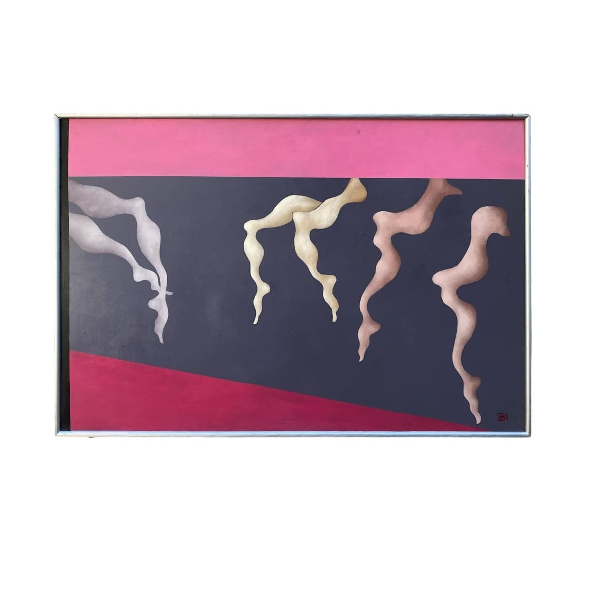 Surrealist Legs Monumental Painting on Panel