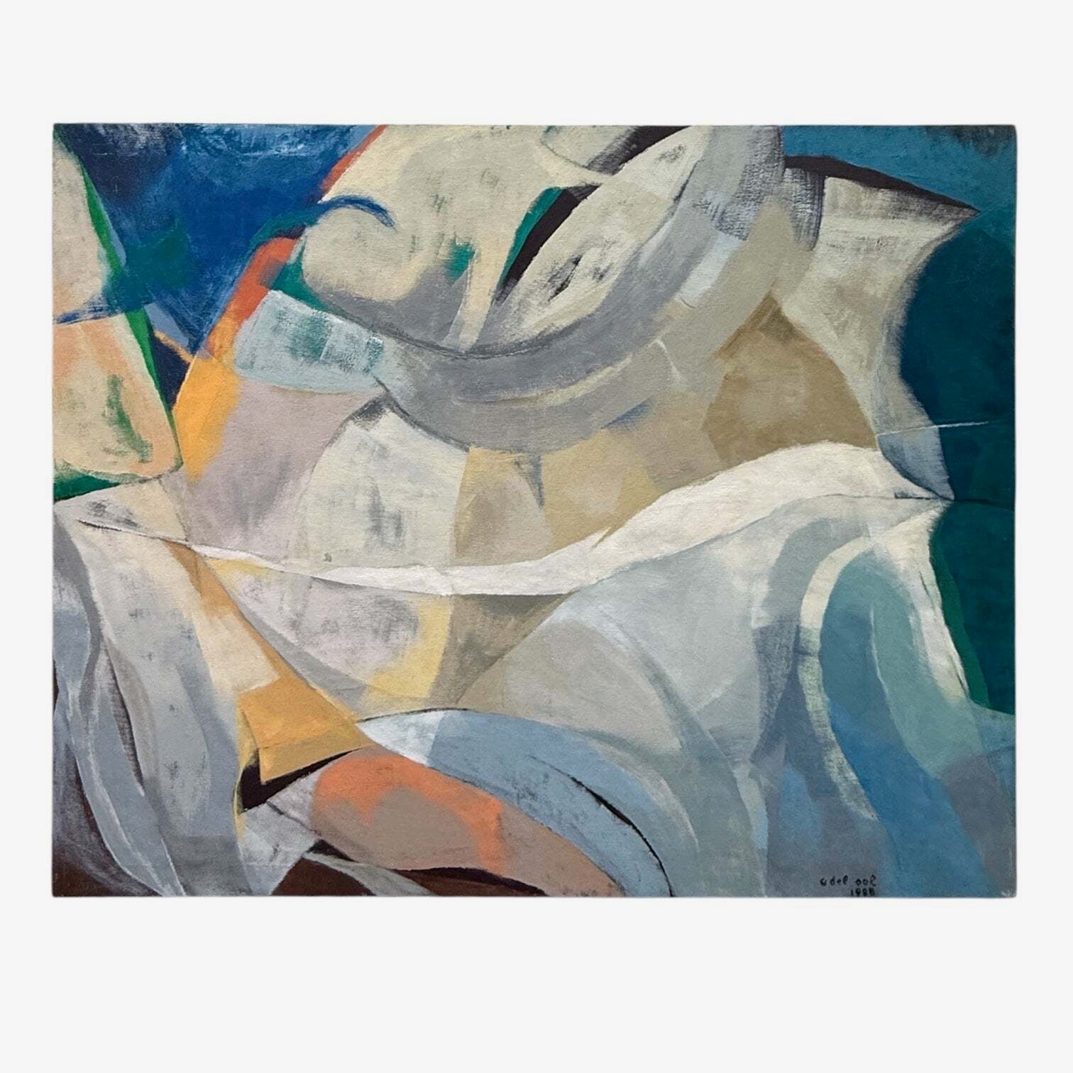 1988 Dynamic Abstract Expressionist Painting