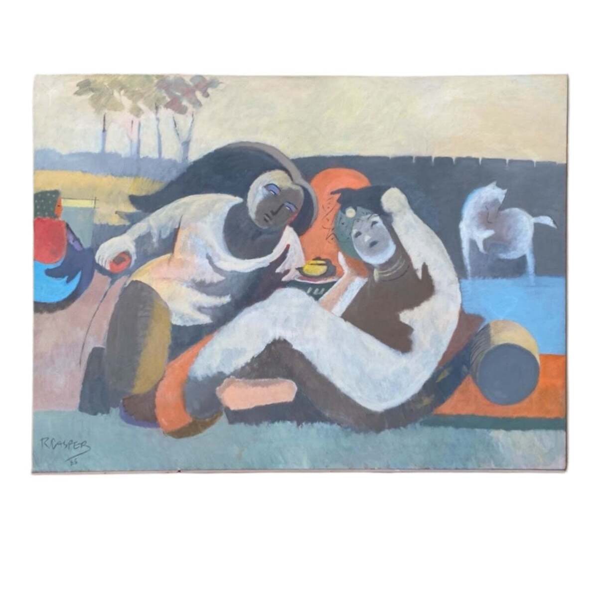 Abstract Figures in Naturescape with Horse