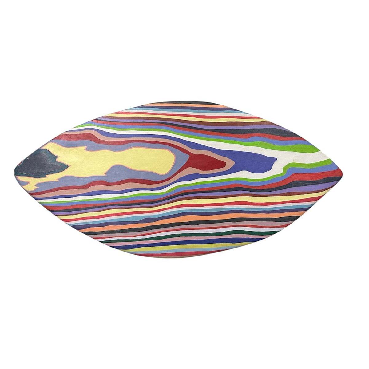 Colorful Elipse Wood Wall Sculpture