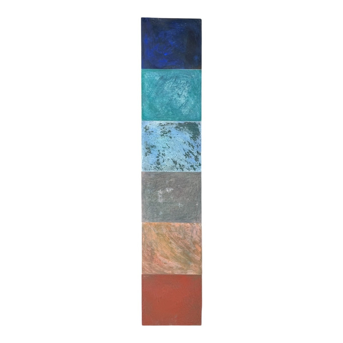 Assemblage of Six Color Field Paintings on Canvas