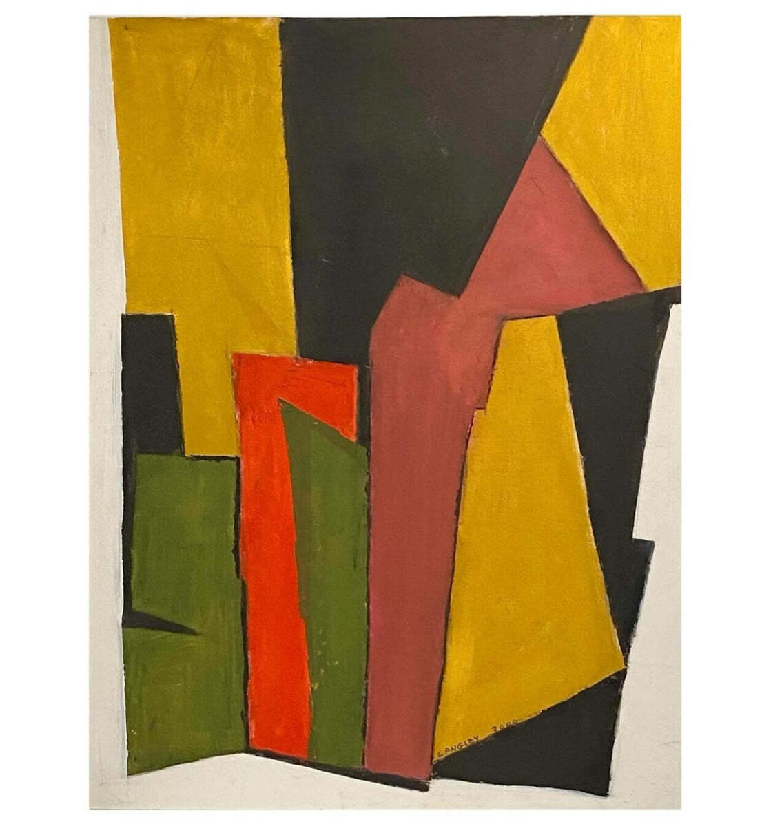 Abstract Expressionist Vividly Colorful Painting