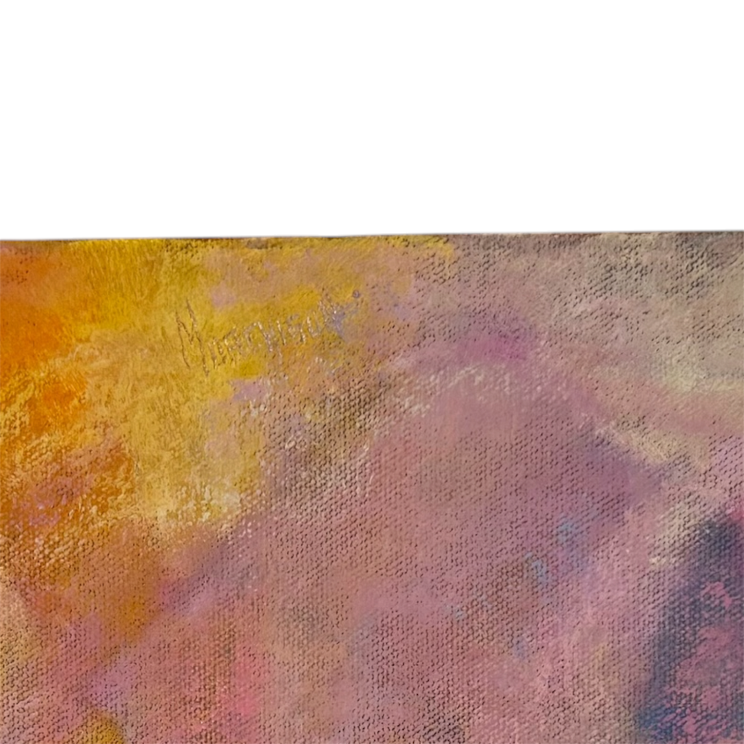 Muted Abstract of Blurred Faceted Shapes in Luminous Palette