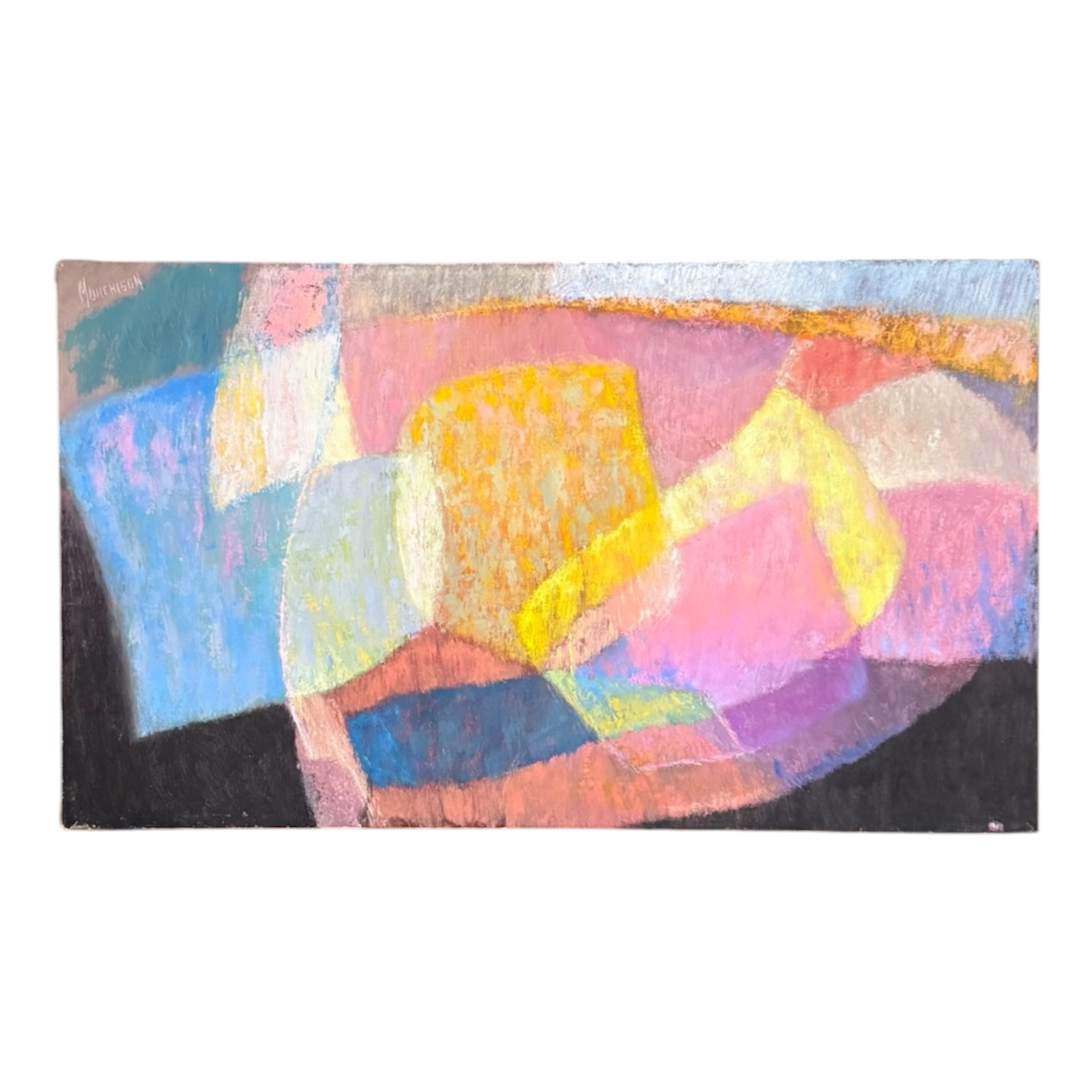 Faceted Soft Edged Abstract Painting