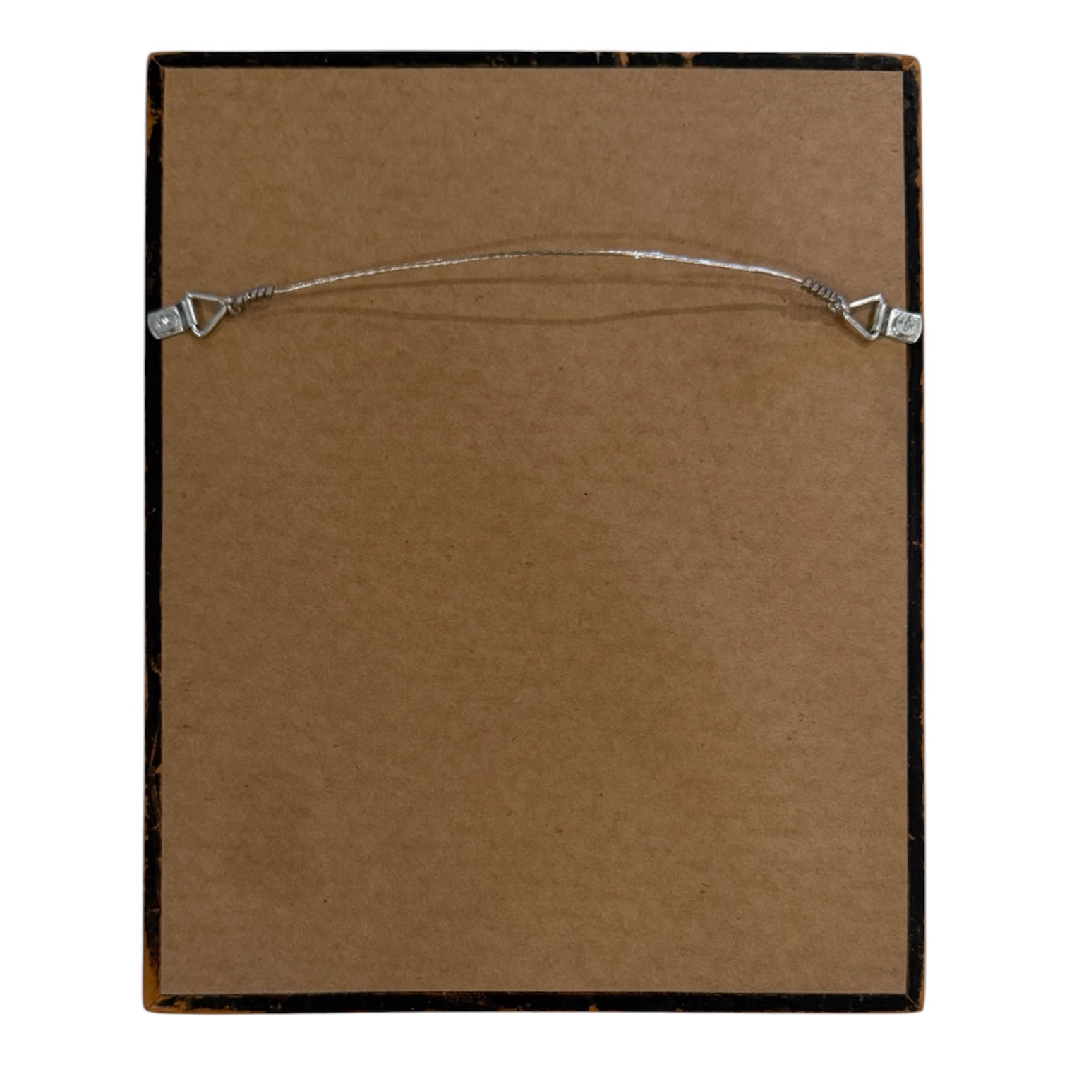 Carl Ashby Textural Collage in Neutrals / Antique Frame