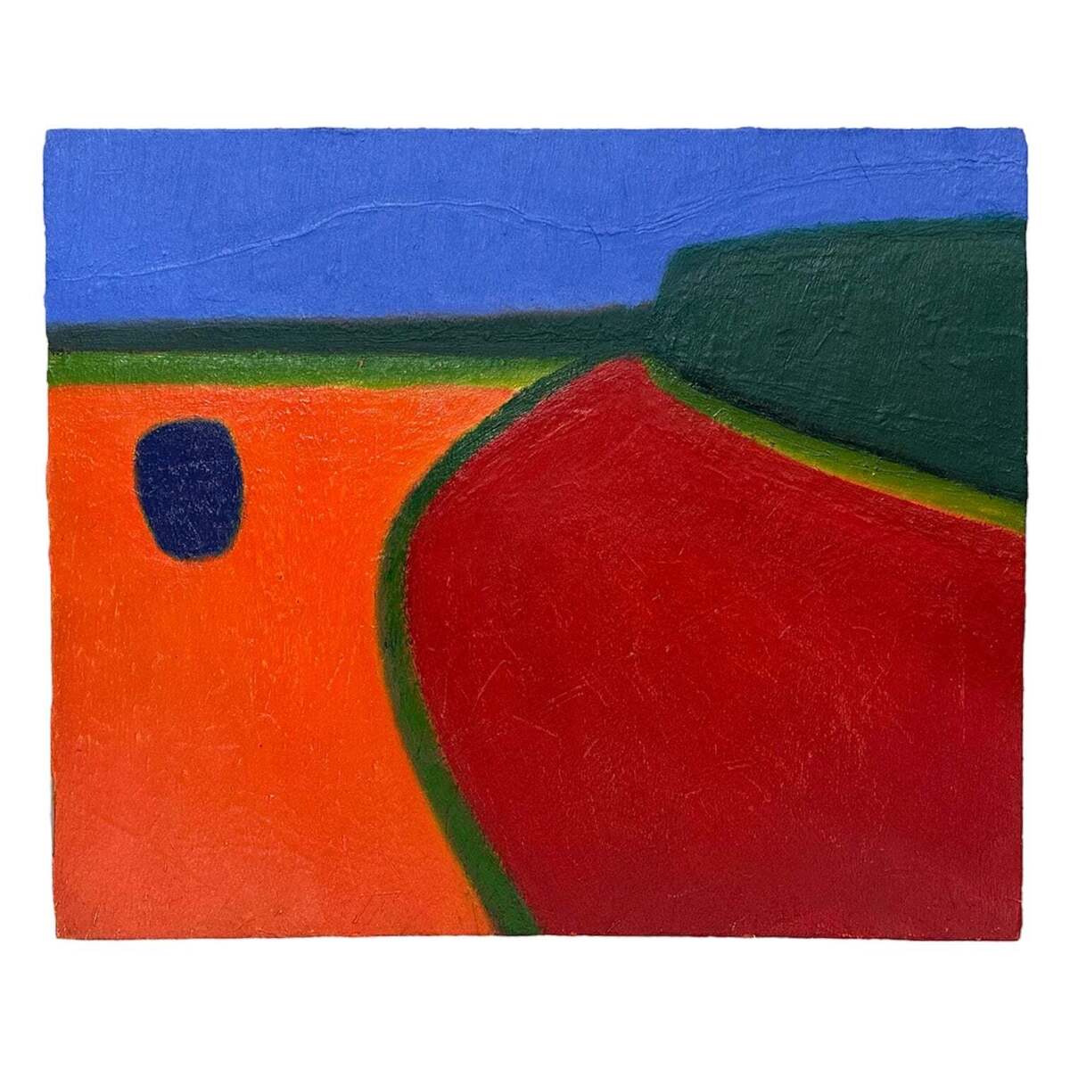 Minimalist Colorblocked Landscape in Brilliant Coloration