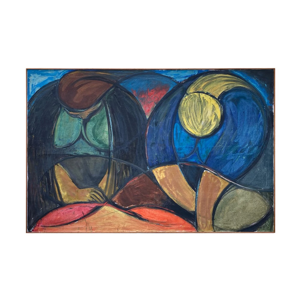 Monumental Figural Painting in the Manner of Diego Rivera