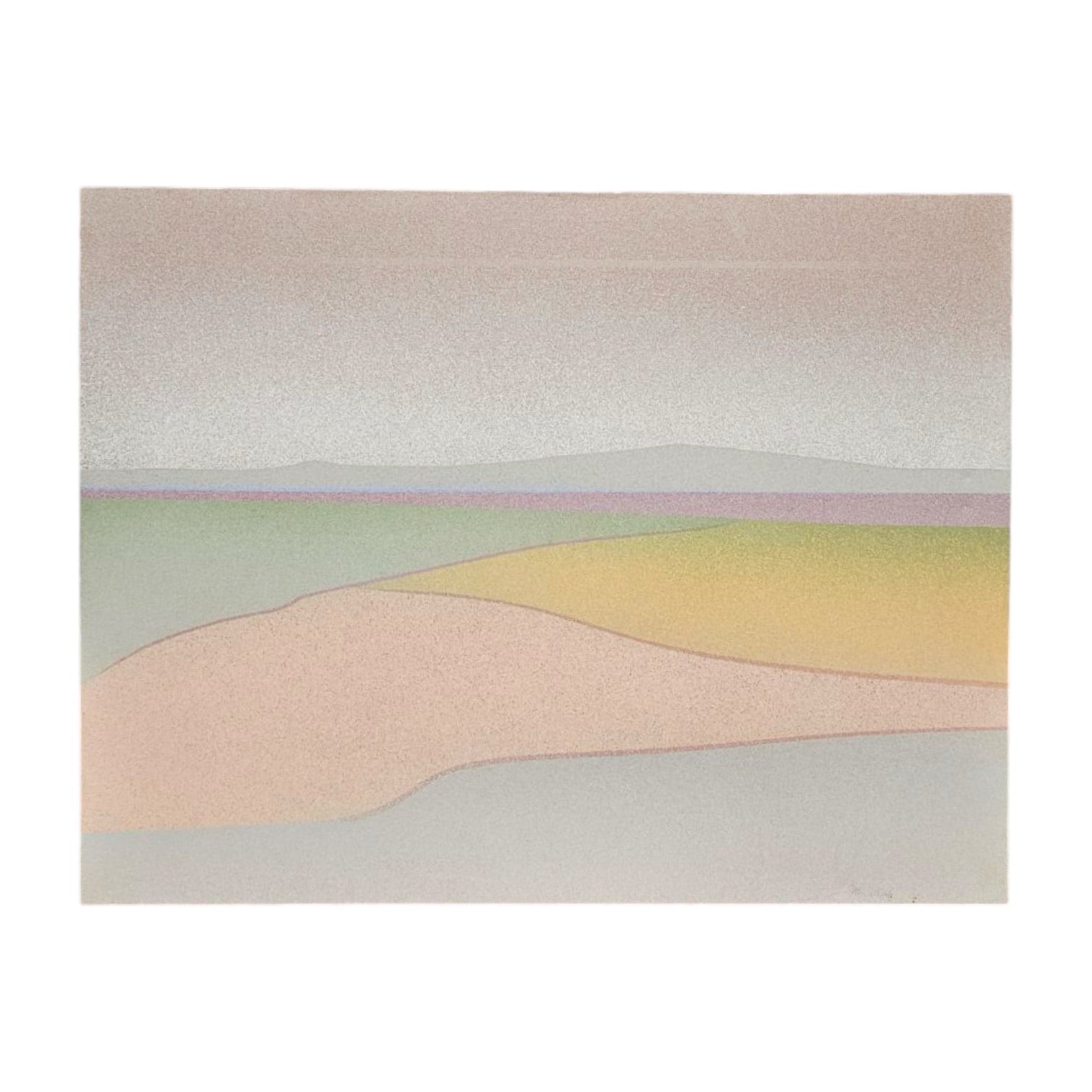 Large Vintage Landscape Oil on Canvas