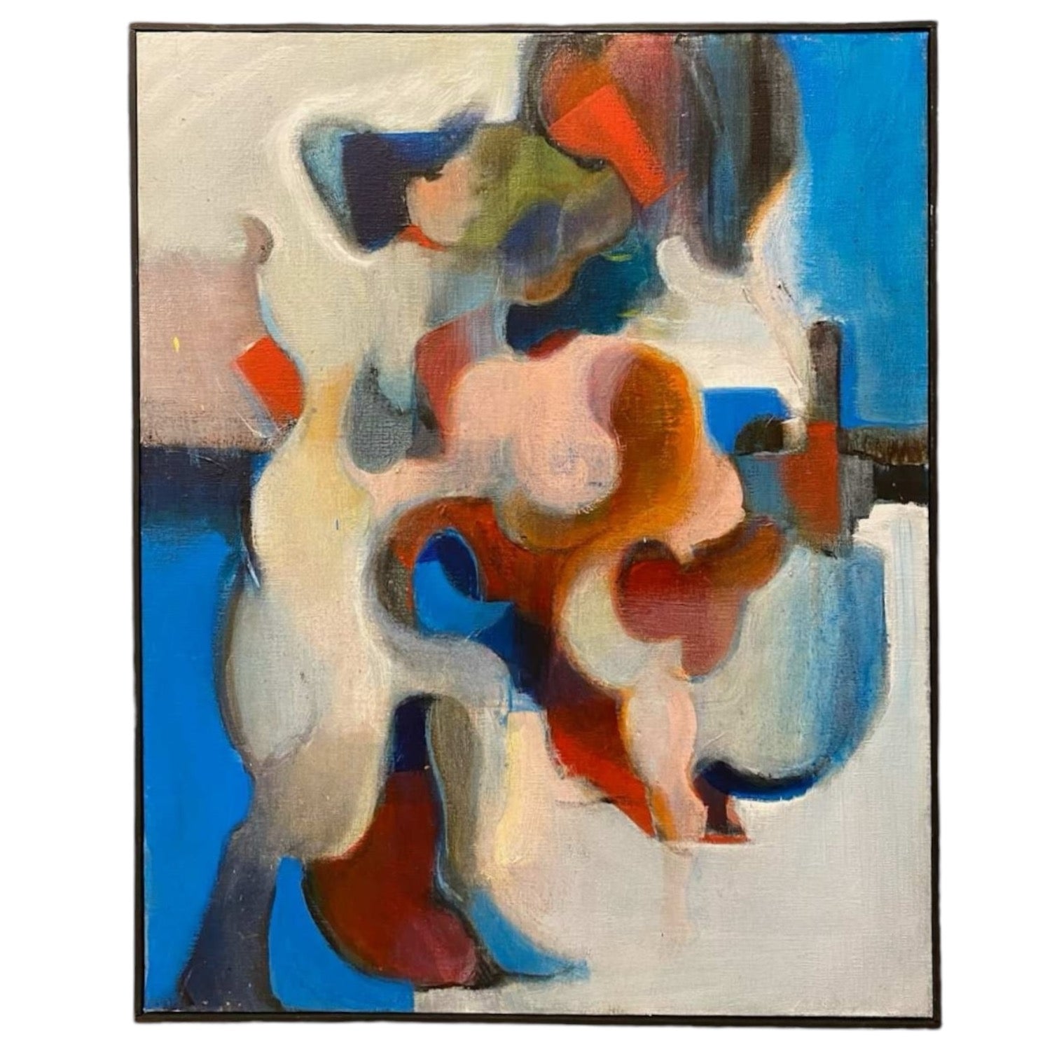 Vintage Abstract Oil on Canvas