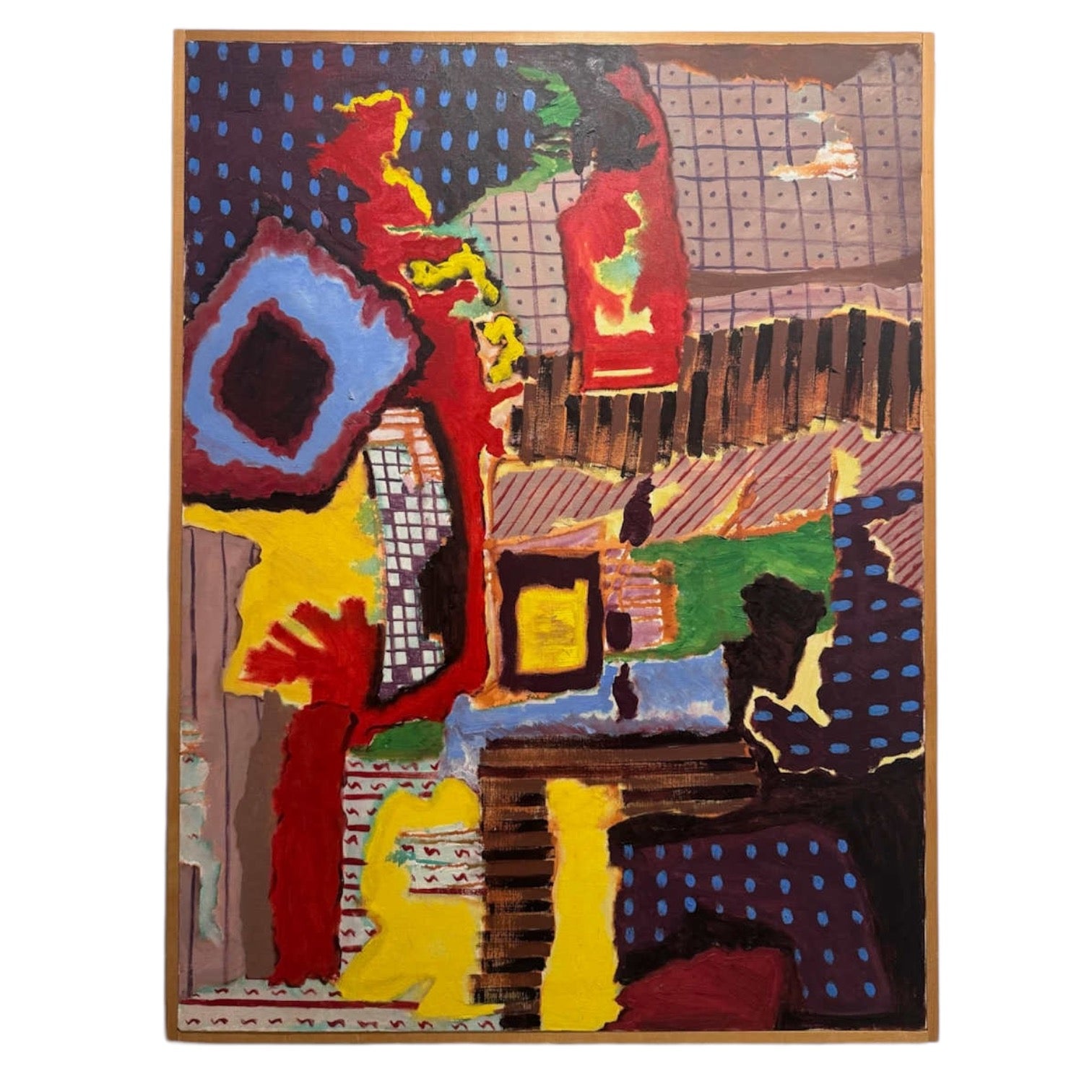 Energetic Patterned Abstract Painting