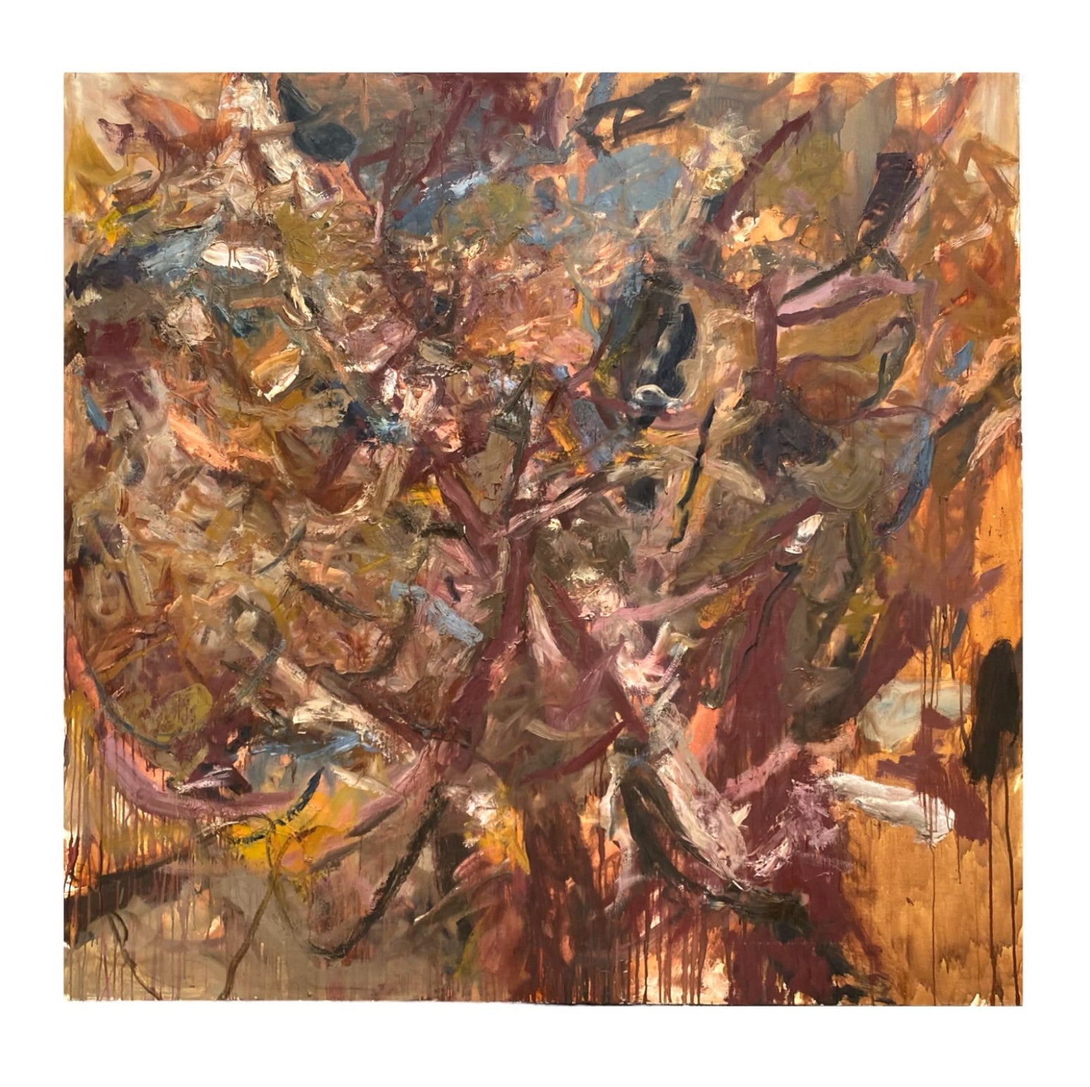 Monumental Abstract Expressionist Oil on Canvas