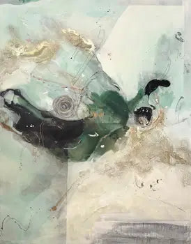20th Century American Monumental Abstract Oil On Camvas Painting
