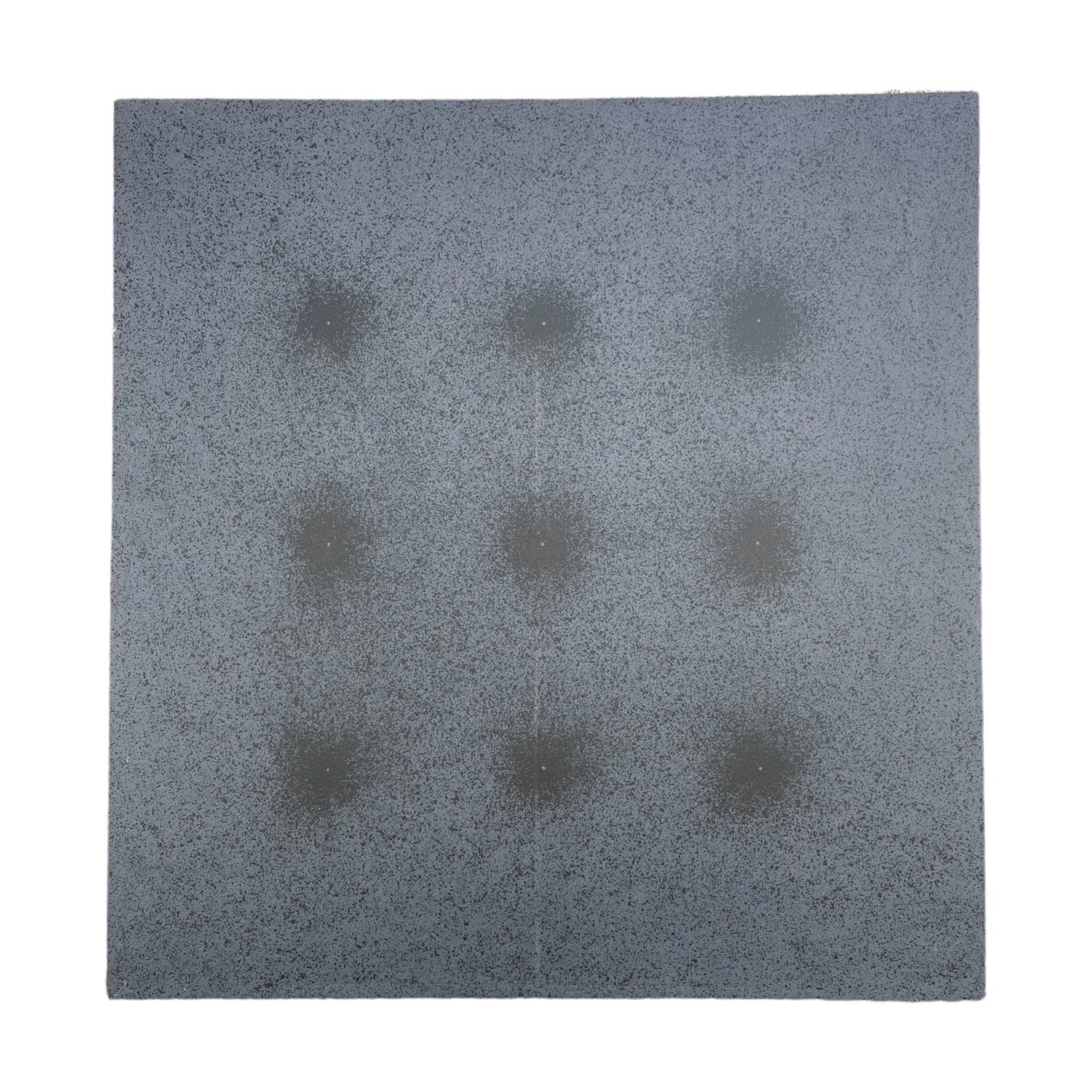 Monumental Graphic Painting in Blue-Gray