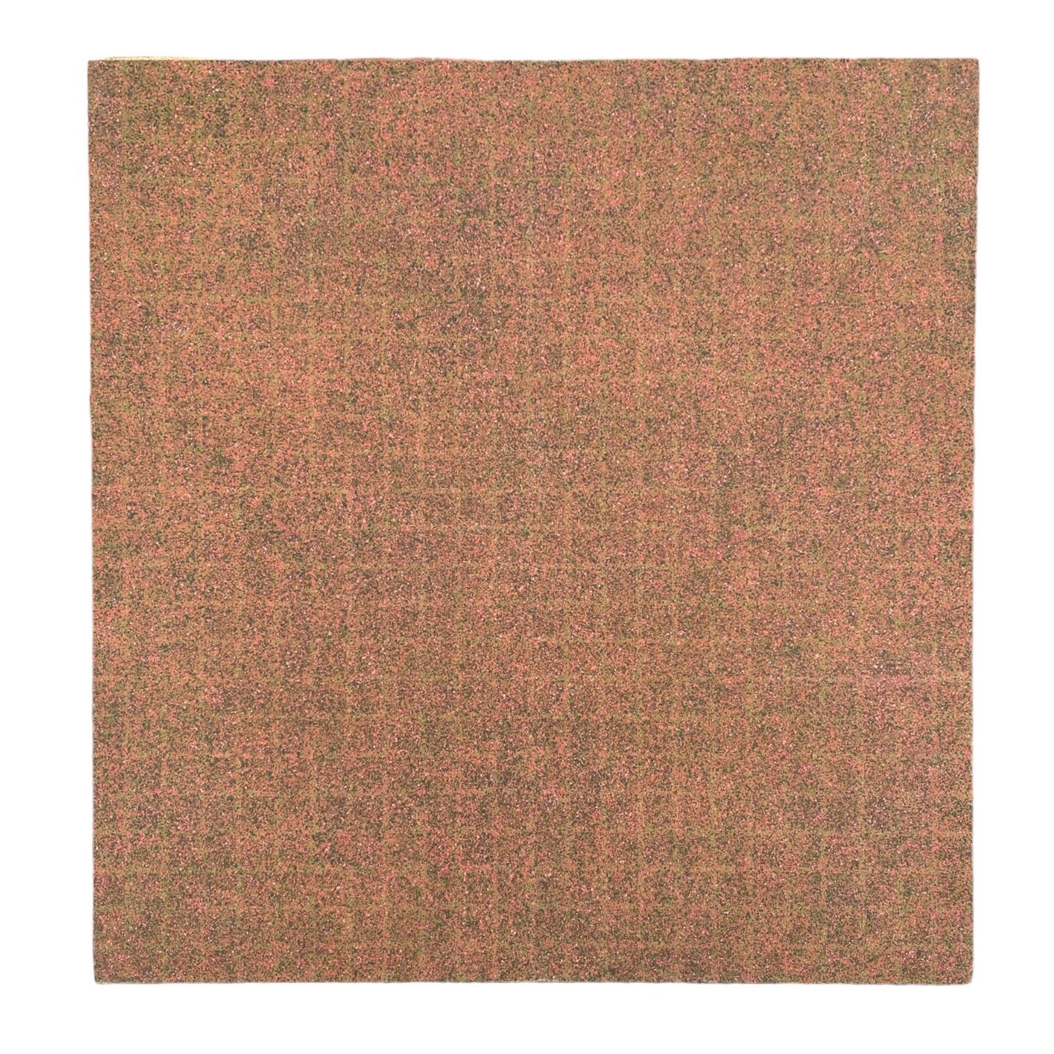 Monumental Graphic Painting in Deep Rust and Warm Tones