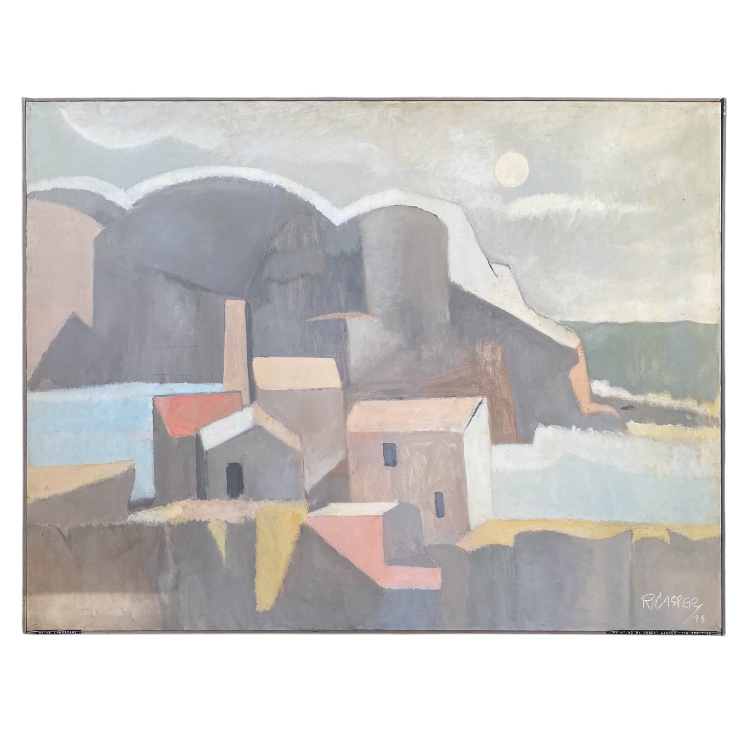 1978 Abstract Cityscape Against the Sea