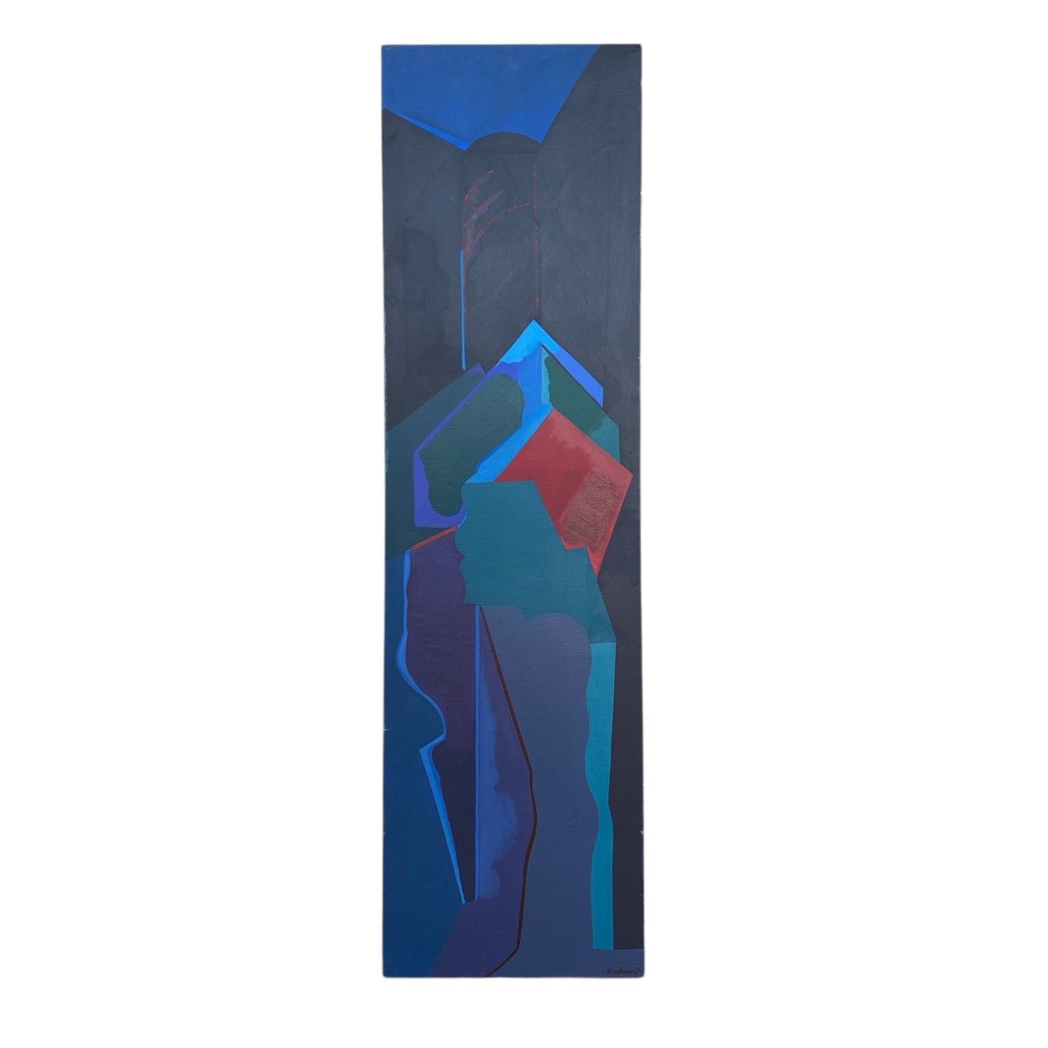 Vertical Abstract Painting