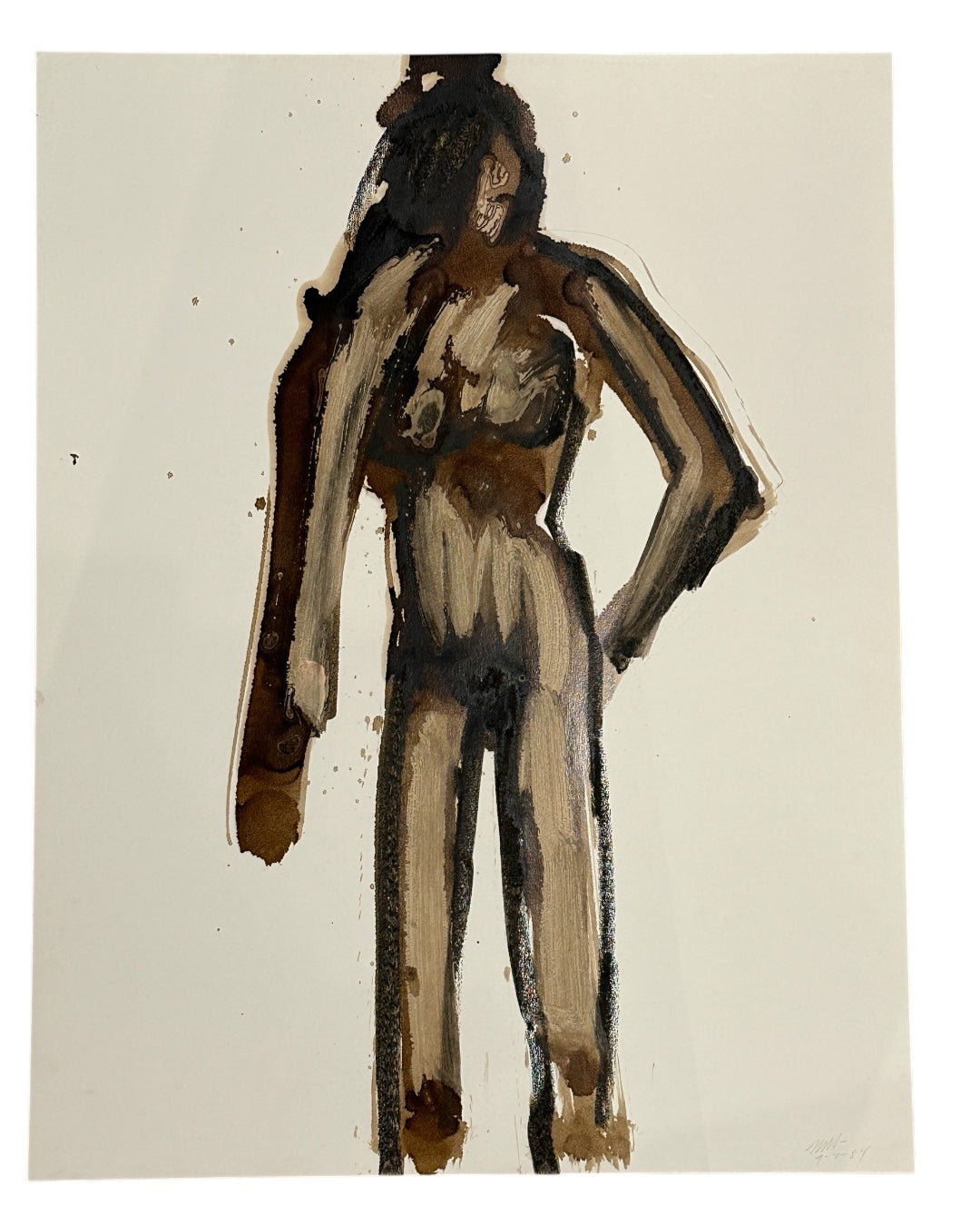 Jack Hooper Sepia Nude on Paper#11