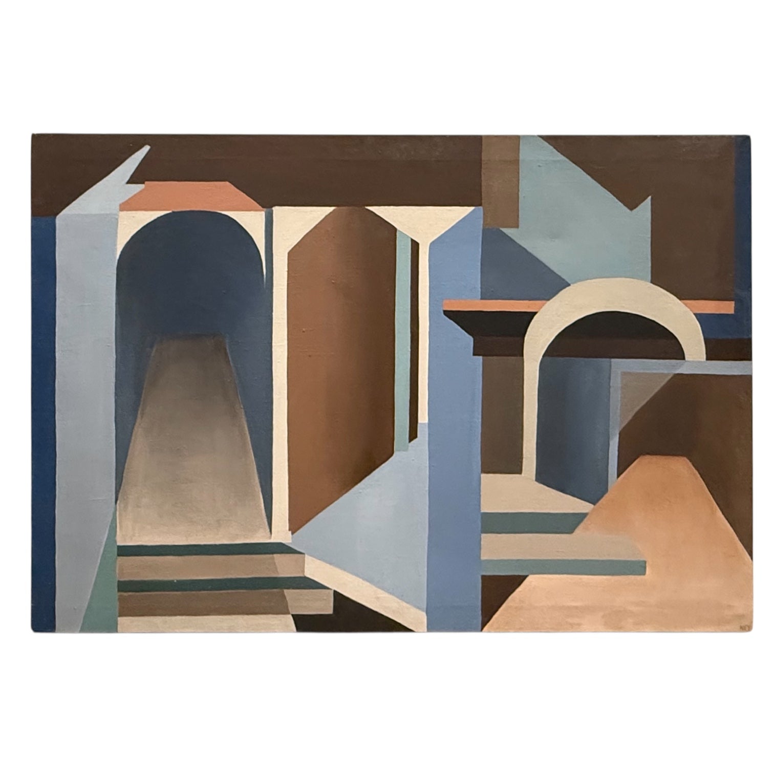 Architectural Oil Painting on Canvas