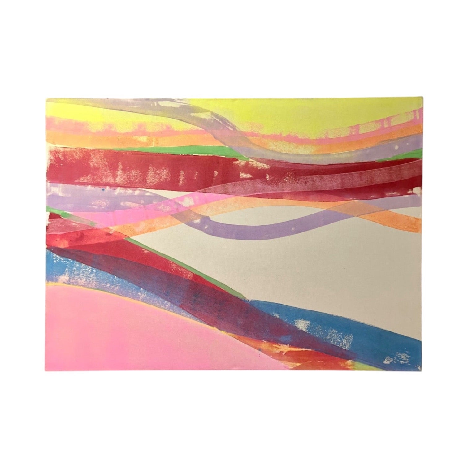 Monumental Abstract Soak Painting in the Manner of Morris Lewis