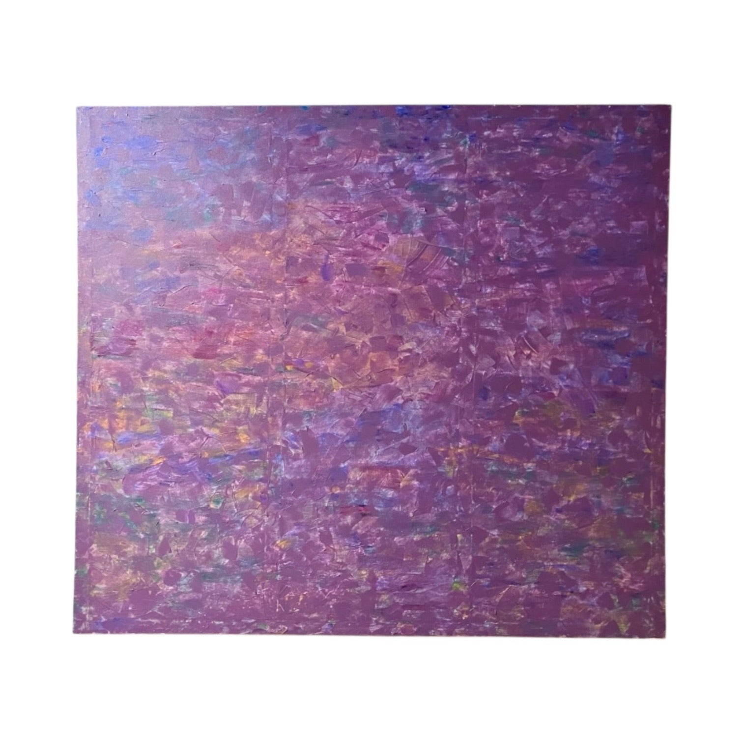 Monumental Deeply Saturated Oil Painting in Plum