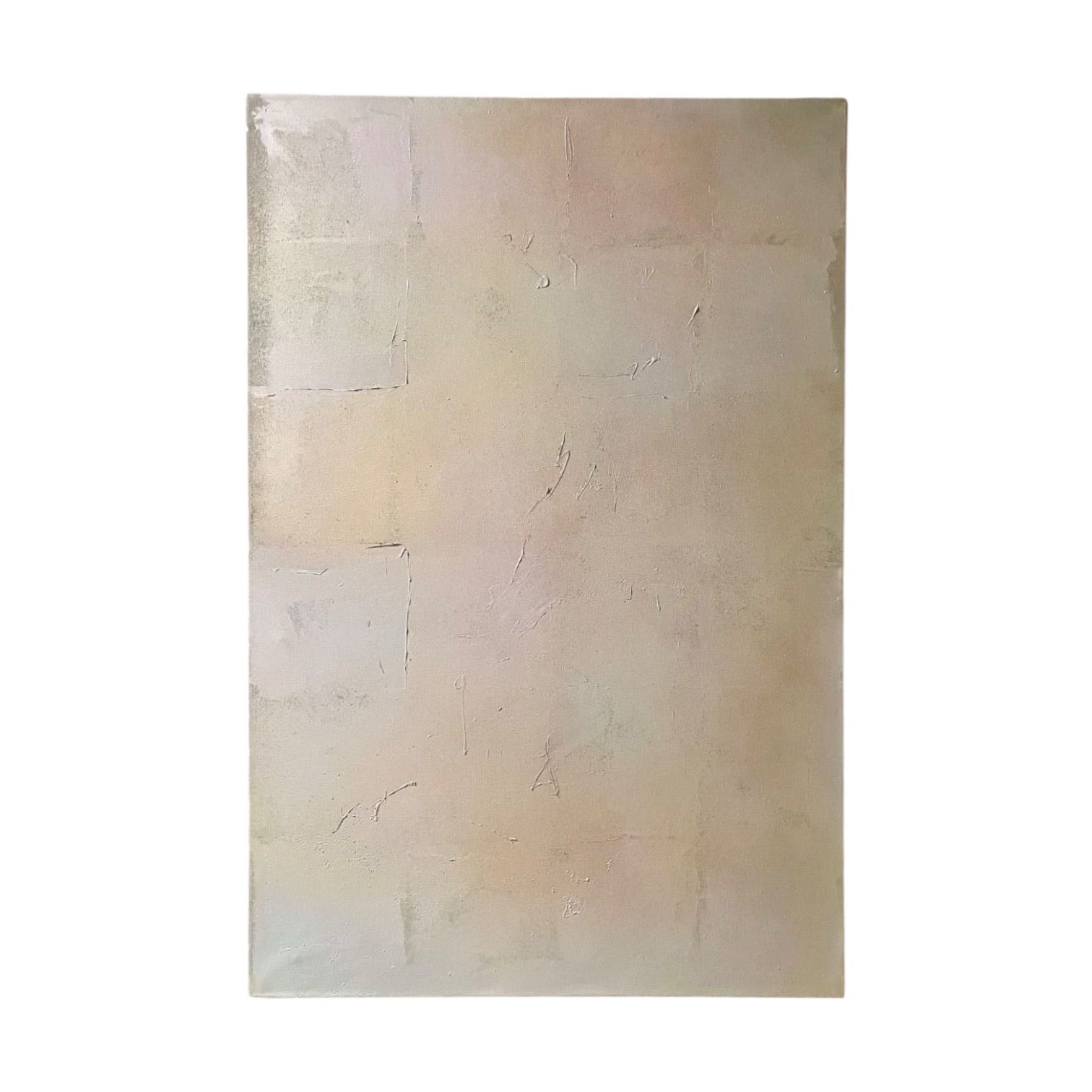 Monumental Colorfield Painting in Soft Parchment Tones