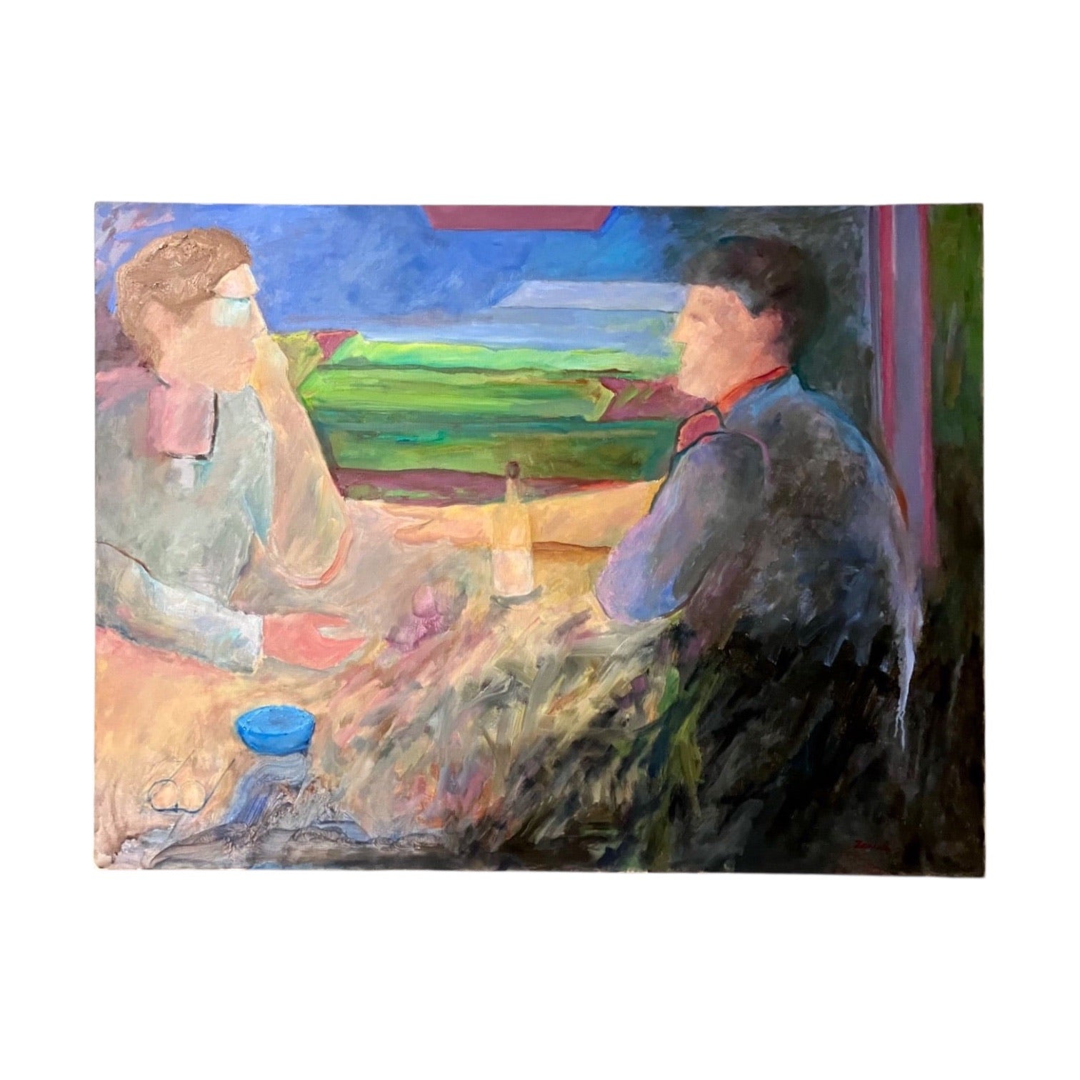 Figurative Oil Painting Titled The Couple