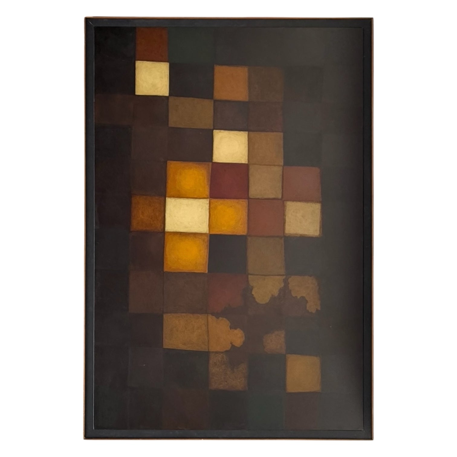 Monumental Geometric Painting in Earthtones