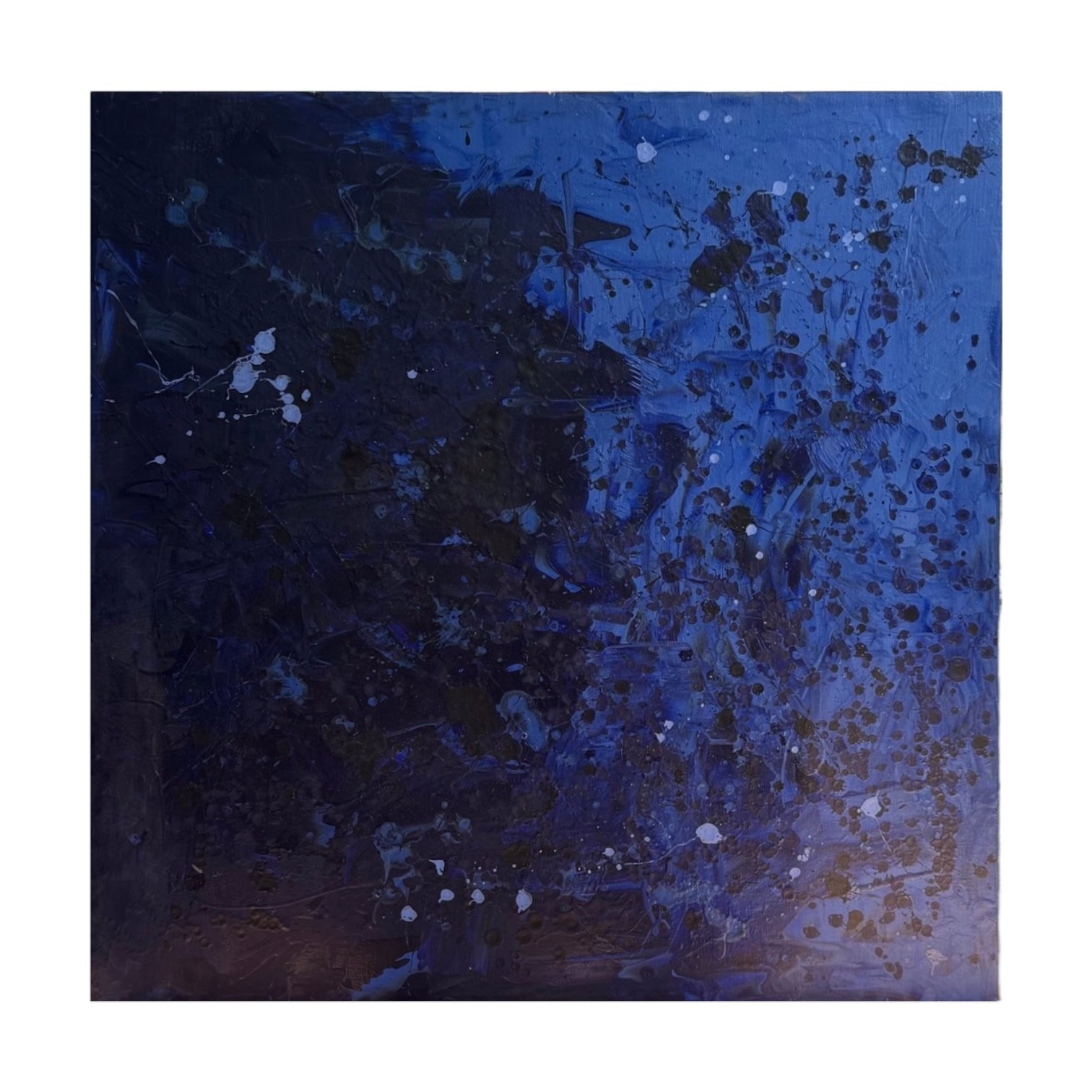 Oversized Minimalist Color Field Midnight Blue