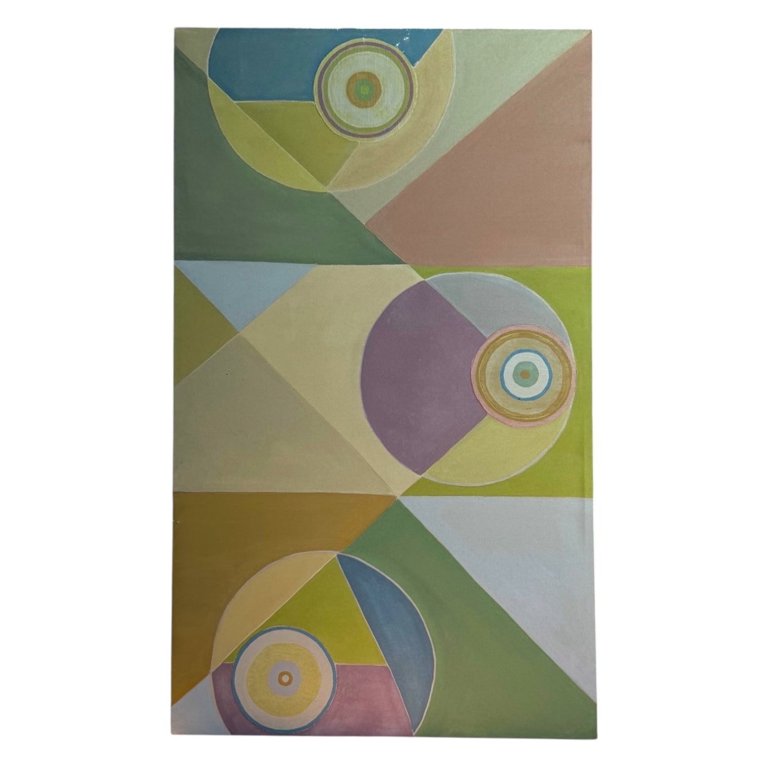 Oversized Abstract Color Field In Pastel Colors
