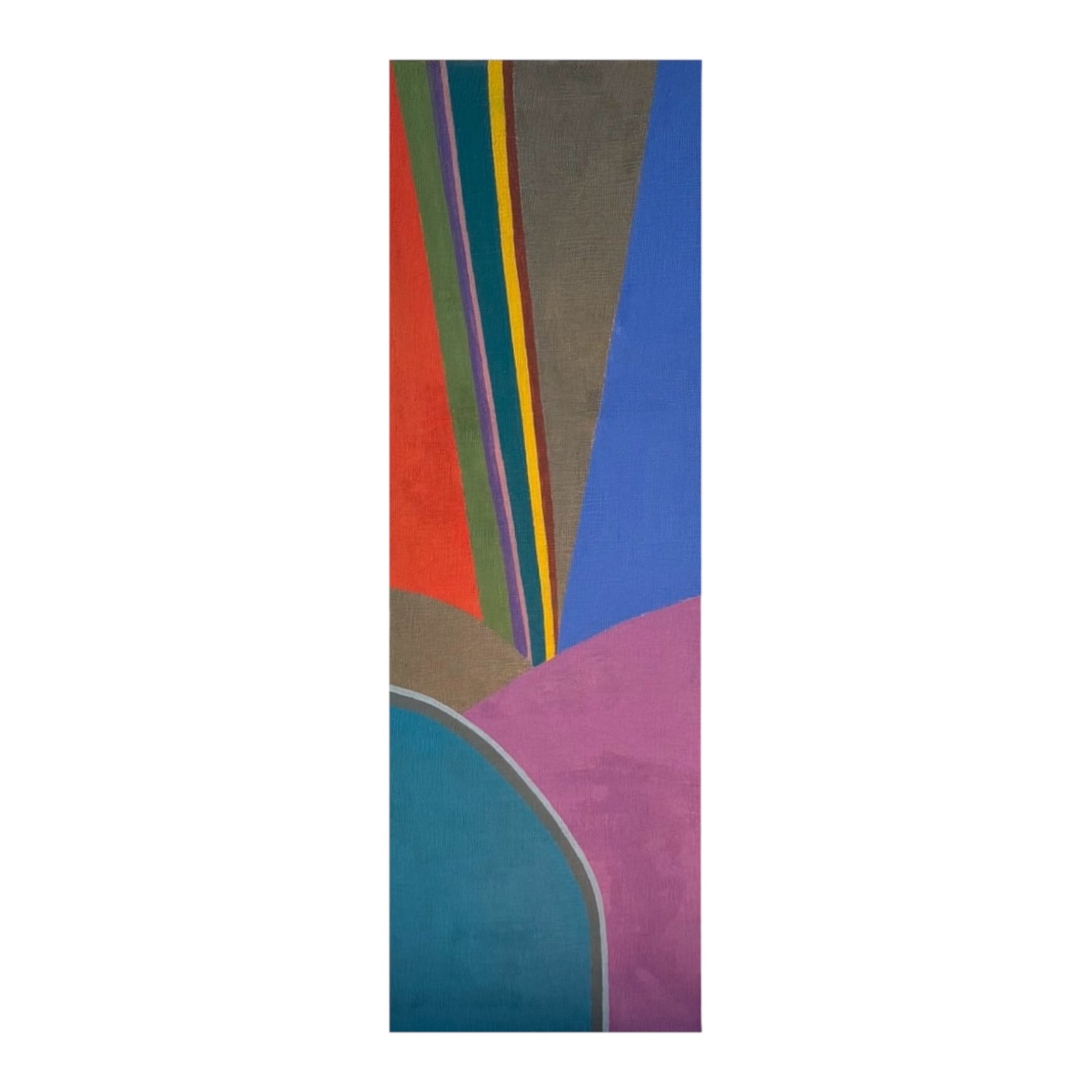 Boldly Colorful Color Blocked Abstract on Canvas #1