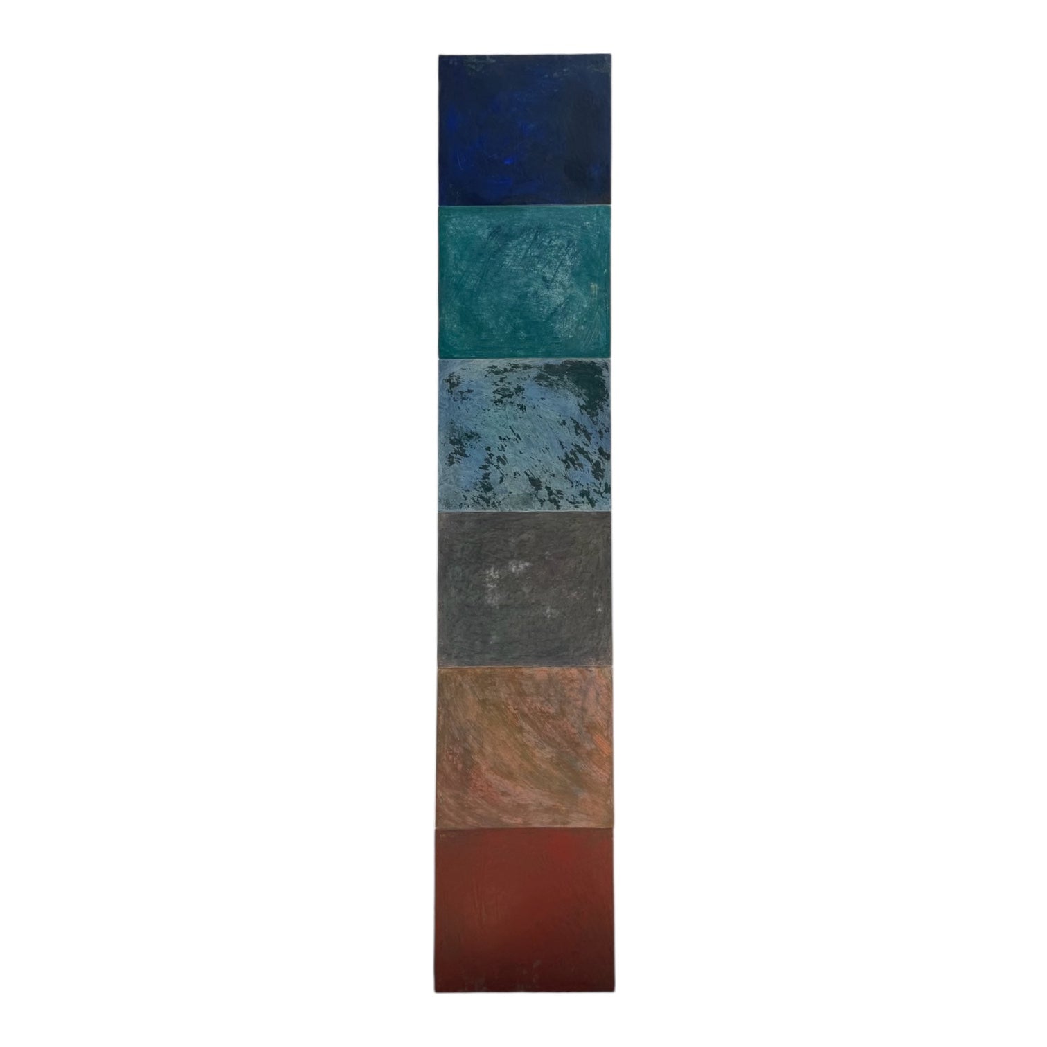 Assemblage of Six Color Field Paintings on Canvas
