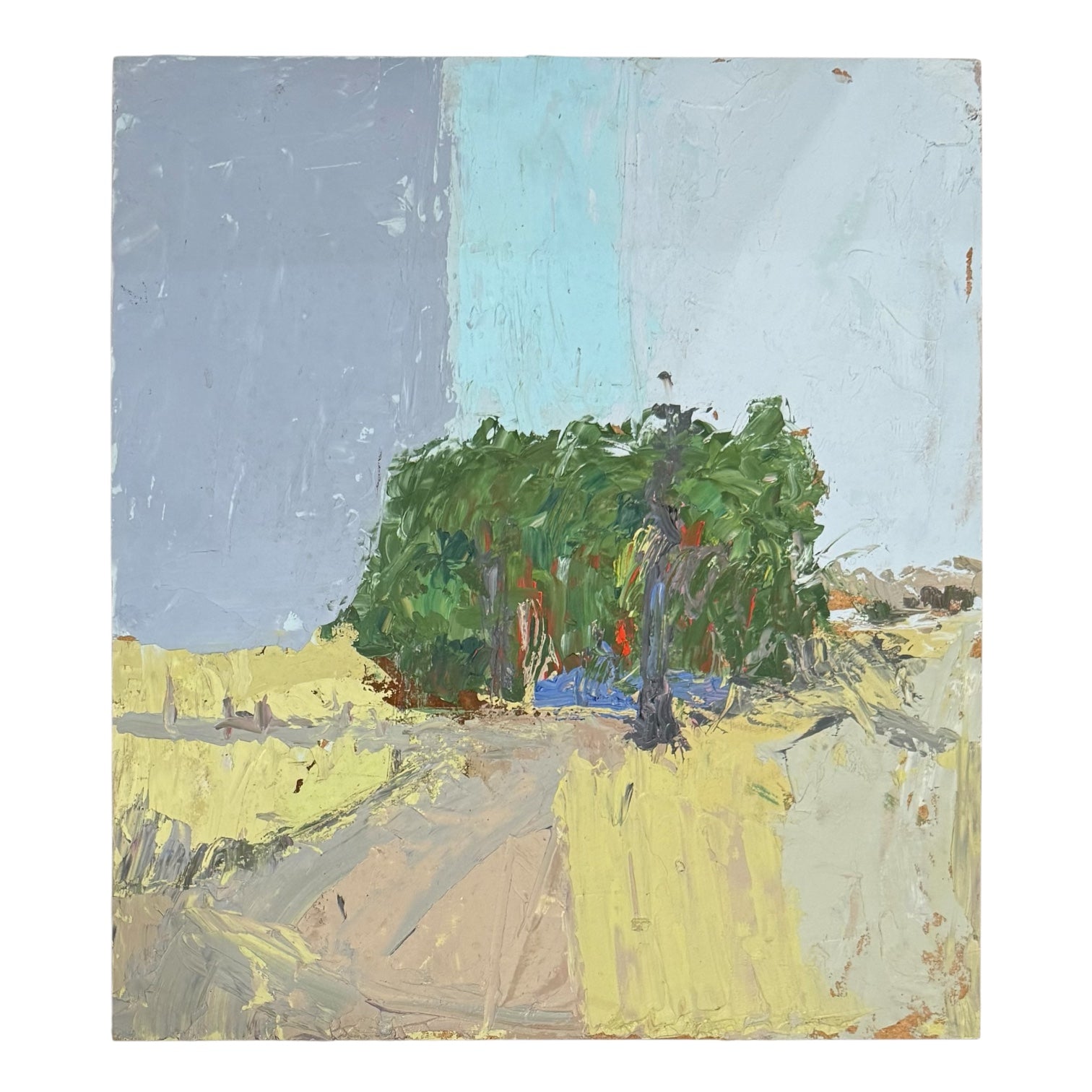 Landscape Oil Painting with Heavy Impasto