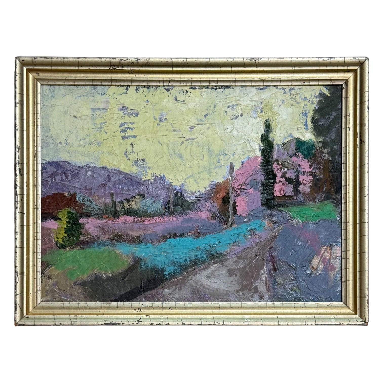 Fauvist Landscape in 19th Century Gilt Fame