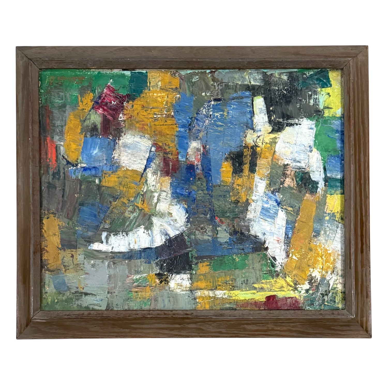 Abstract Expressionist Painting with Impasto
