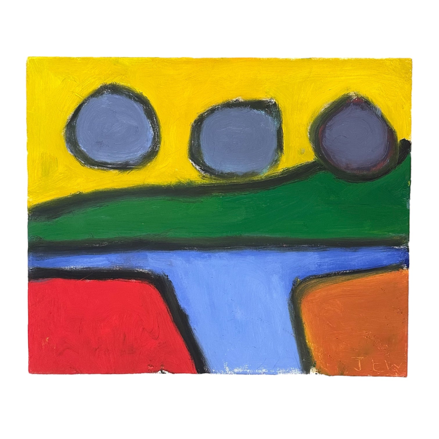 Minimalist Colorblocked Deconstructed Landscape