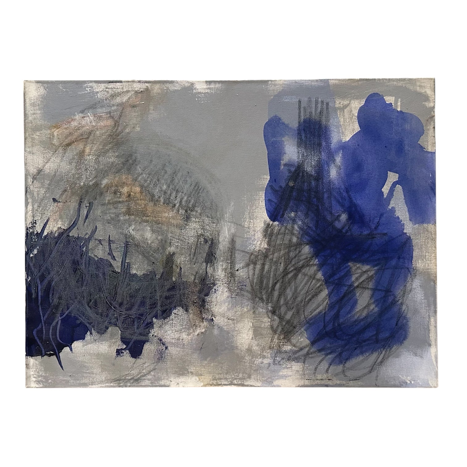 Abstract Expressionist with Gestural Mark-Making and Brushwork