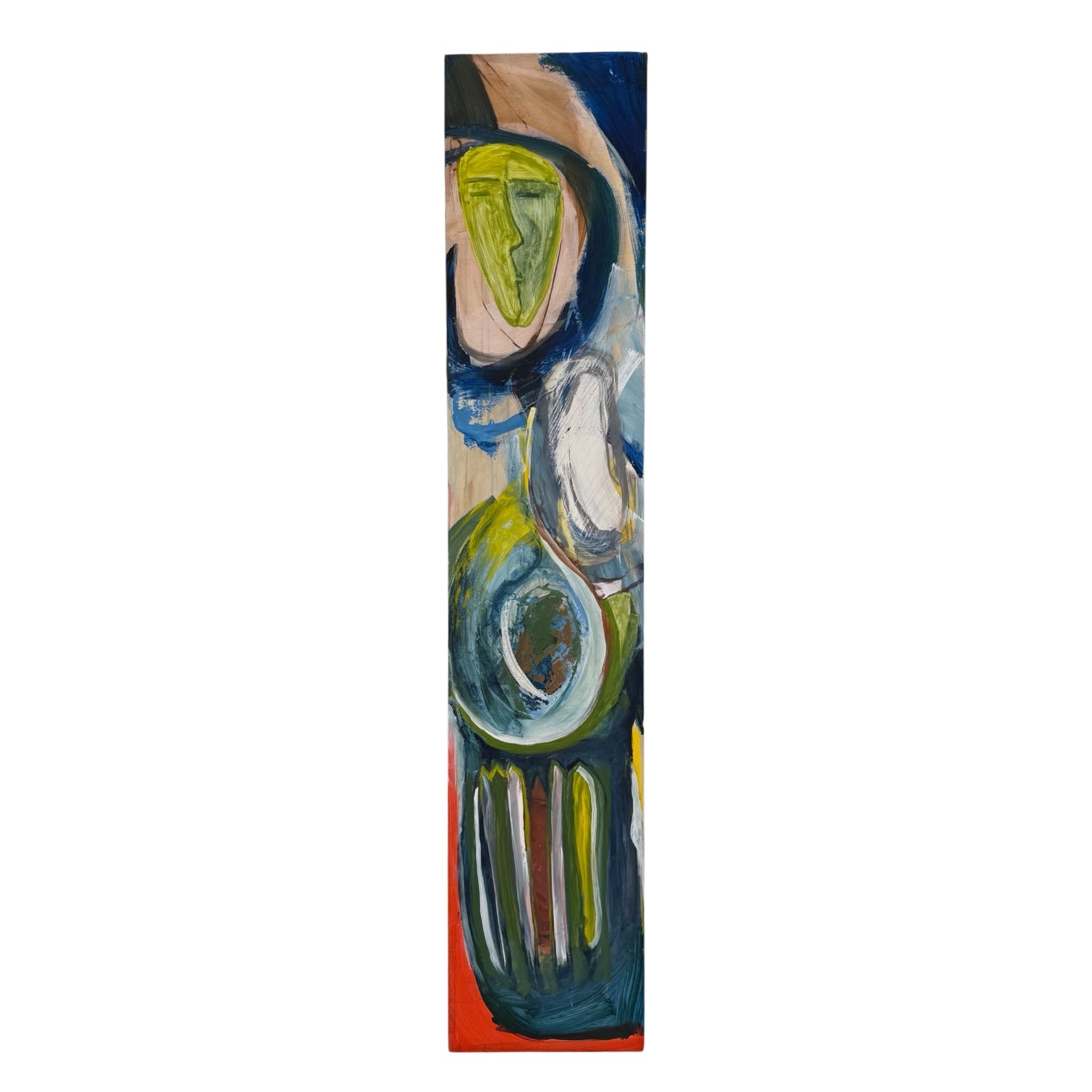 Abstract Expressionist Figurative Painting on Cradled Panel