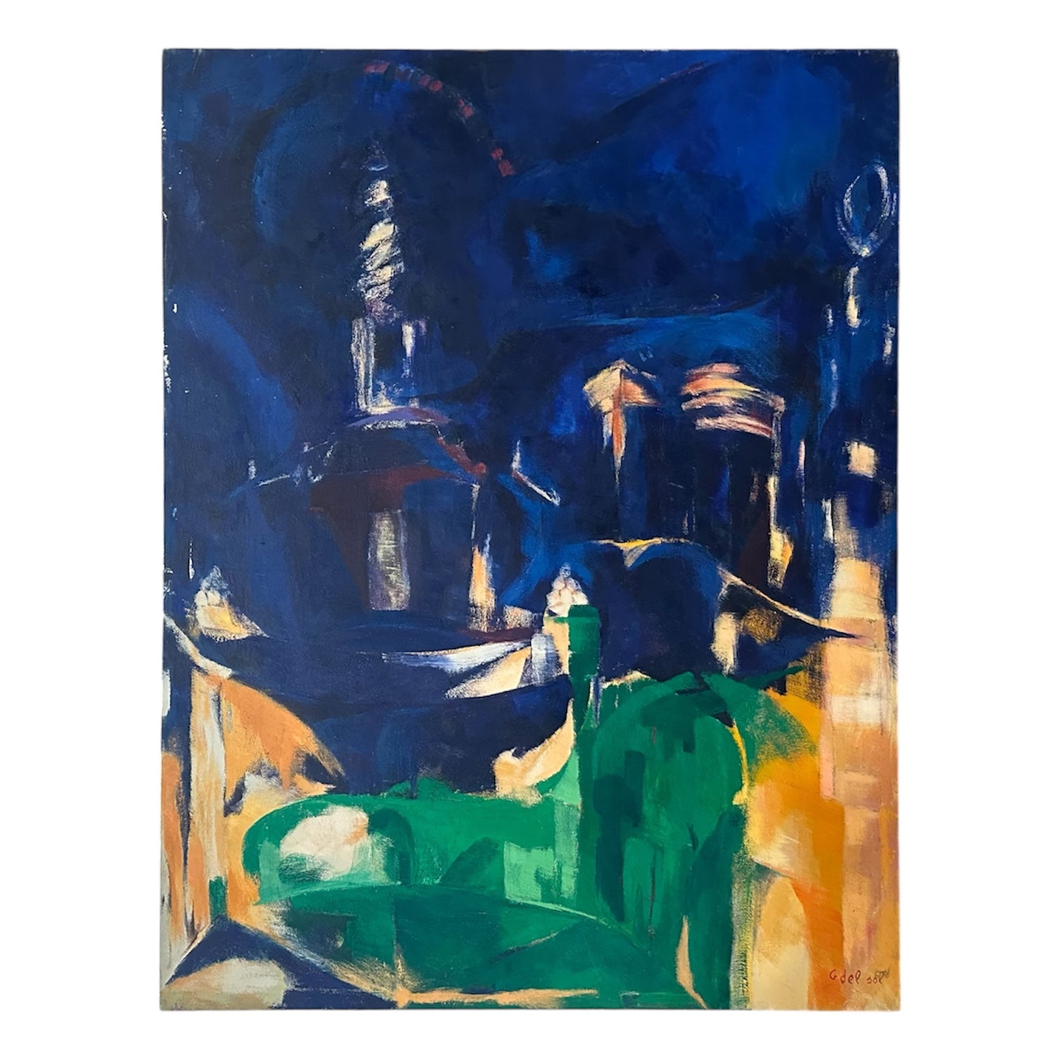 Abstract Landscape in Rich Colors