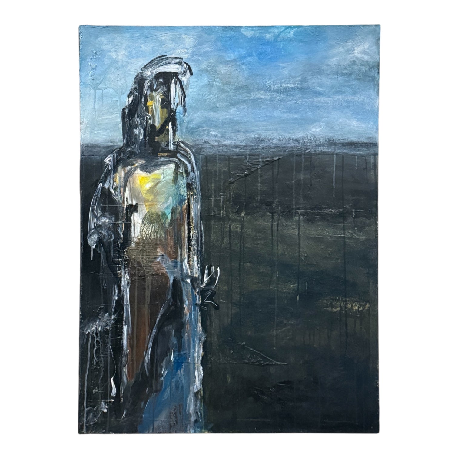 Oil Painting of Figure in Naturescape