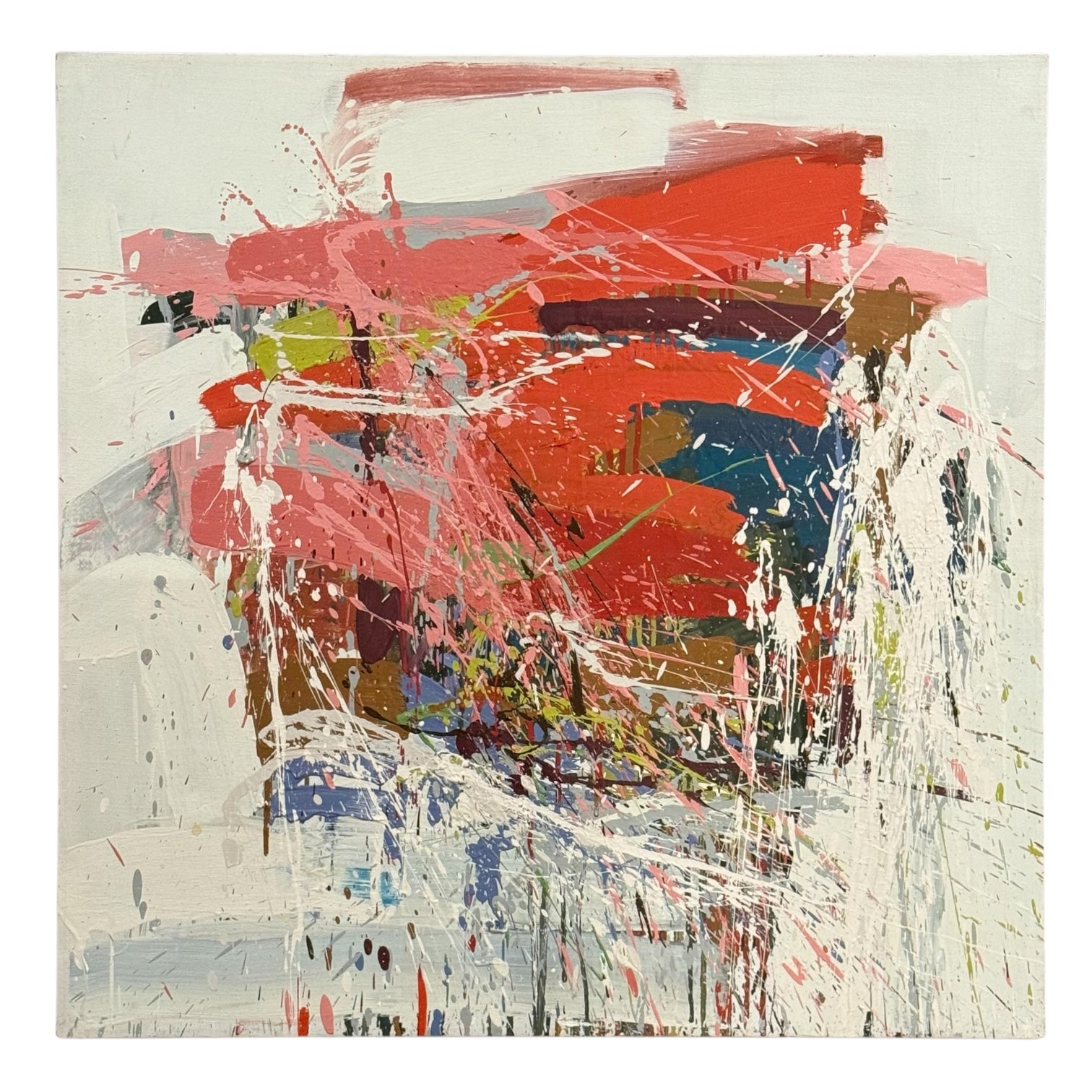 Neo-Expressionist Painting in Warm Tones