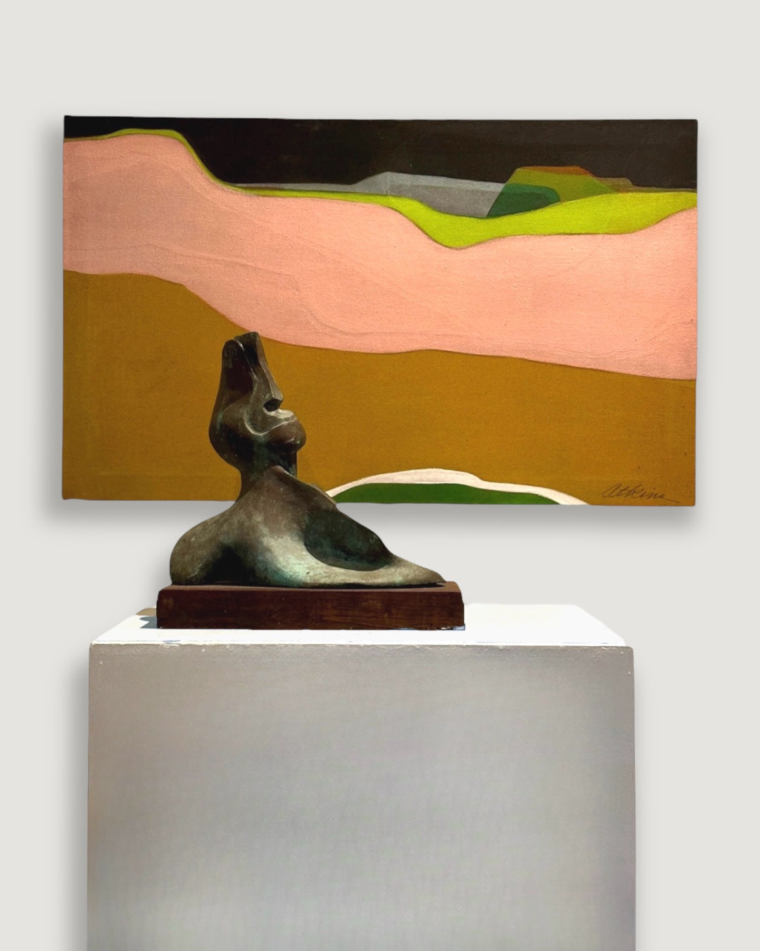 Reserved Vintage Abstract Landscape